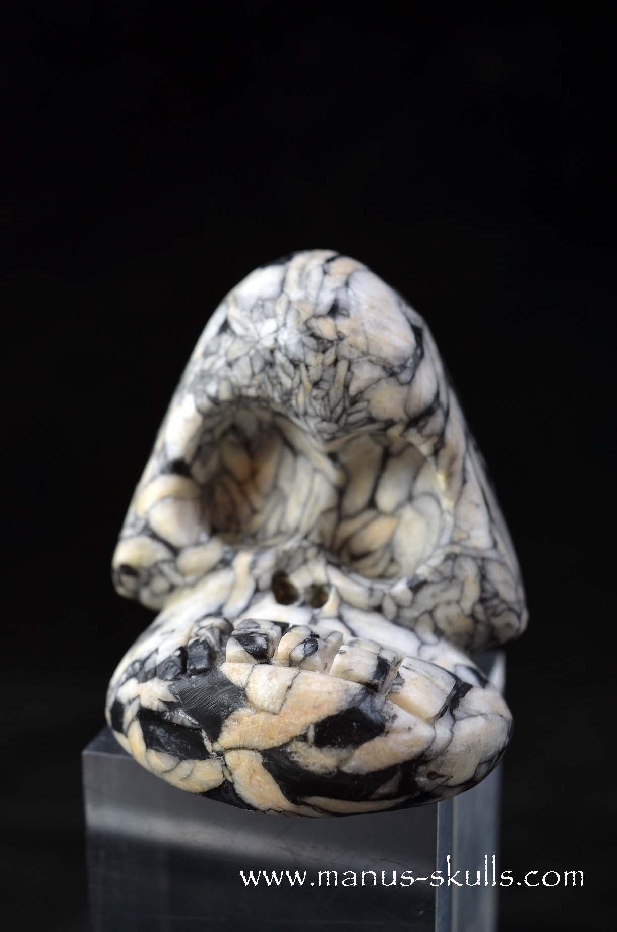 Manus skulls unique Crystal Carvings handmade skulls dragons pendants preseli bluestone tribals spiritual meaning wand Unicorn .. austrian pinolith