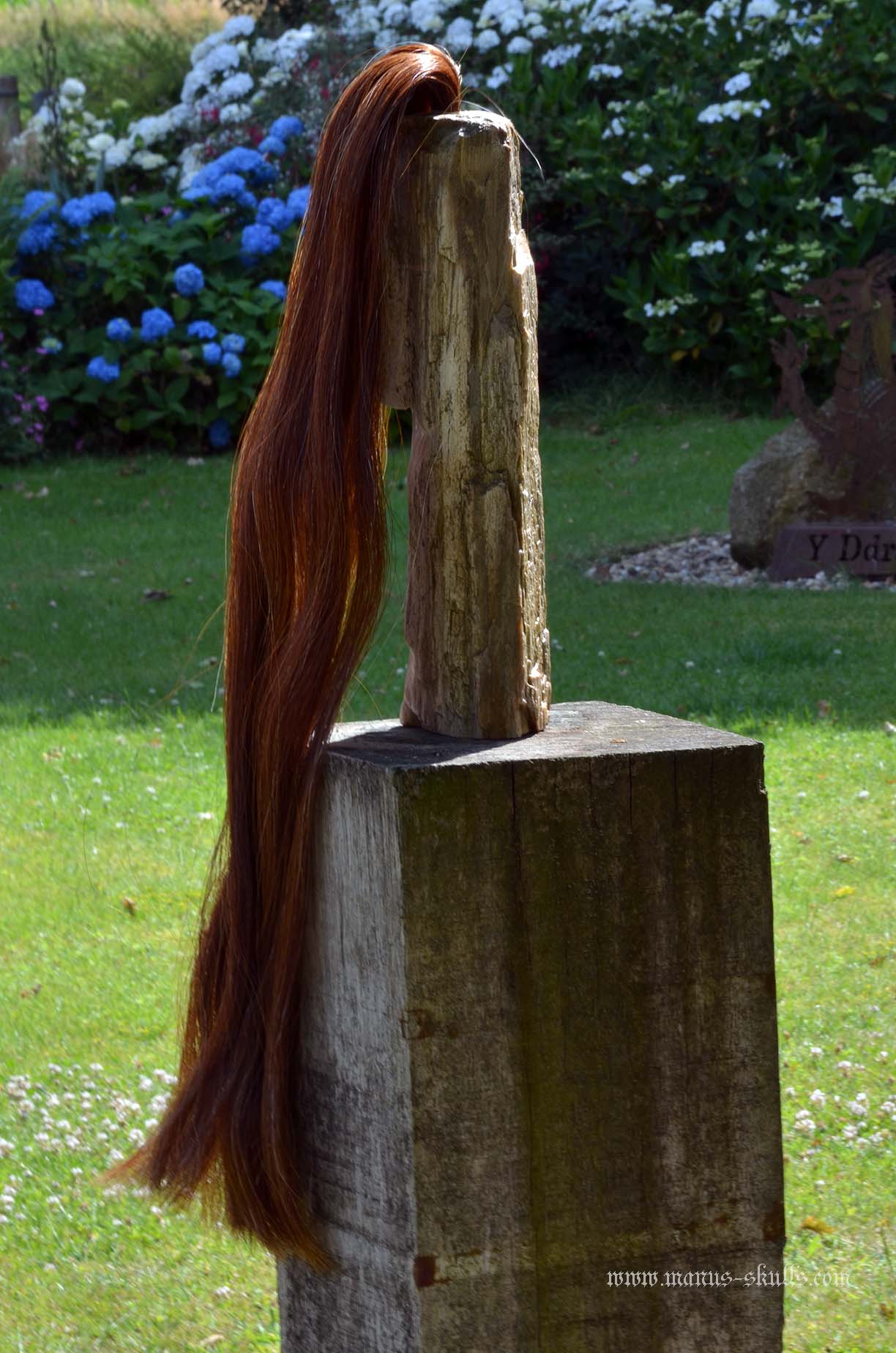 Large Petrified Wood Tribal Statue #063