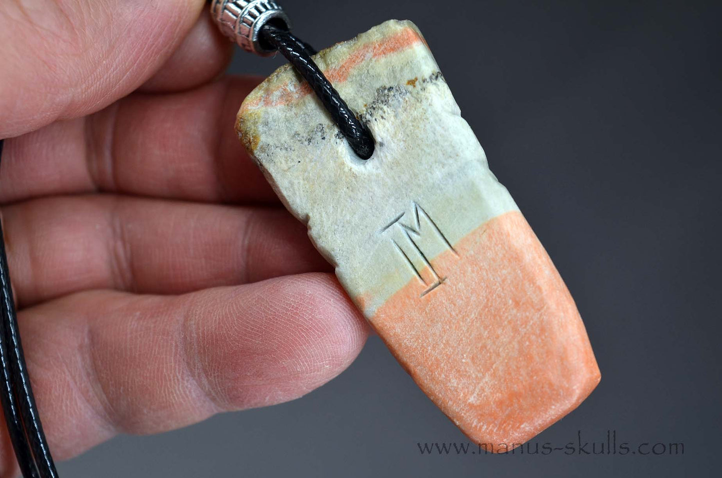 Rare Barytocelestine / Celestobaryte Tribal Skull Pendant