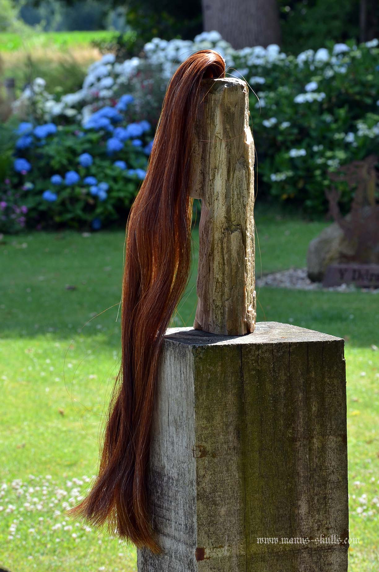 Large Petrified Wood Tribal Statue #063
