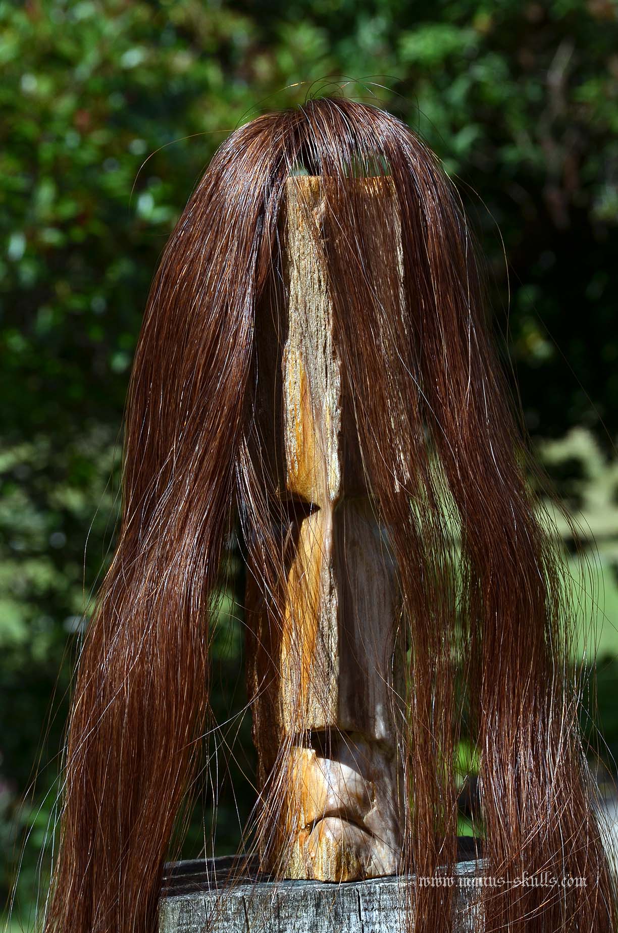 Large Petrified Wood Tribal Statue #063