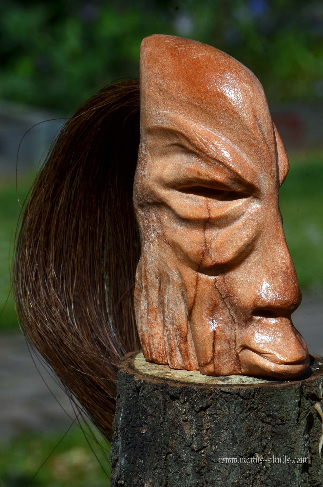 Manus skulls unique Crystal Carvings handmade skulls dragons pendants preseli bluestone tribals spiritual meaning wand Unicorn ..