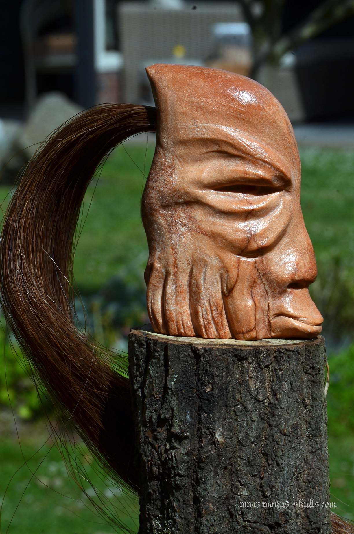 Manus skulls unique Crystal Carvings handmade skulls dragons pendants preseli bluestone tribals spiritual meaning wand Unicorn ..