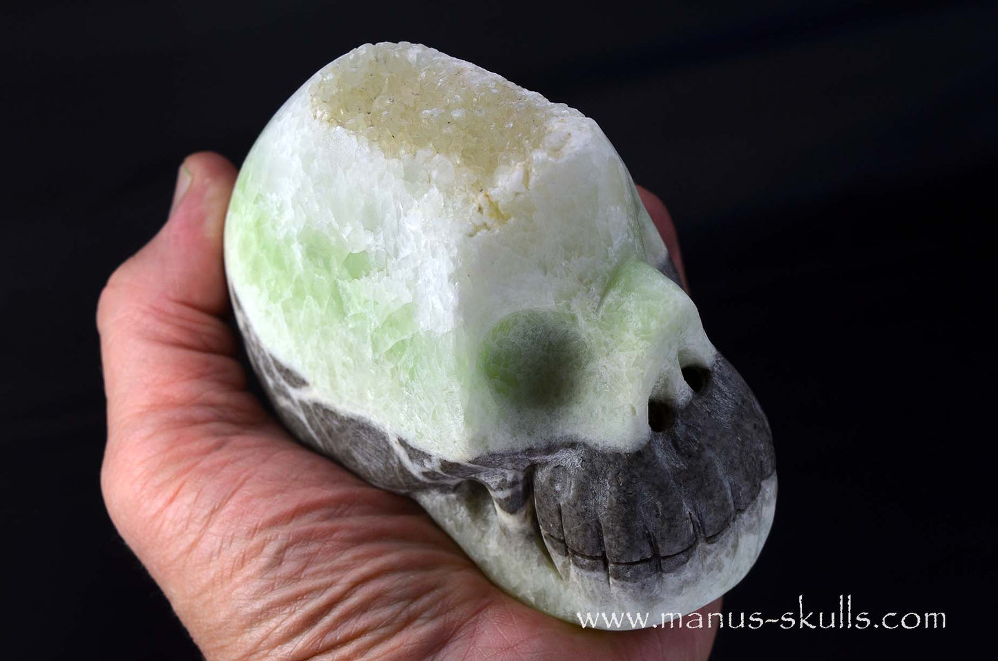 Visokalcite Skull (7 Minerals from Pyramids of Bosnia-Herzegovina)