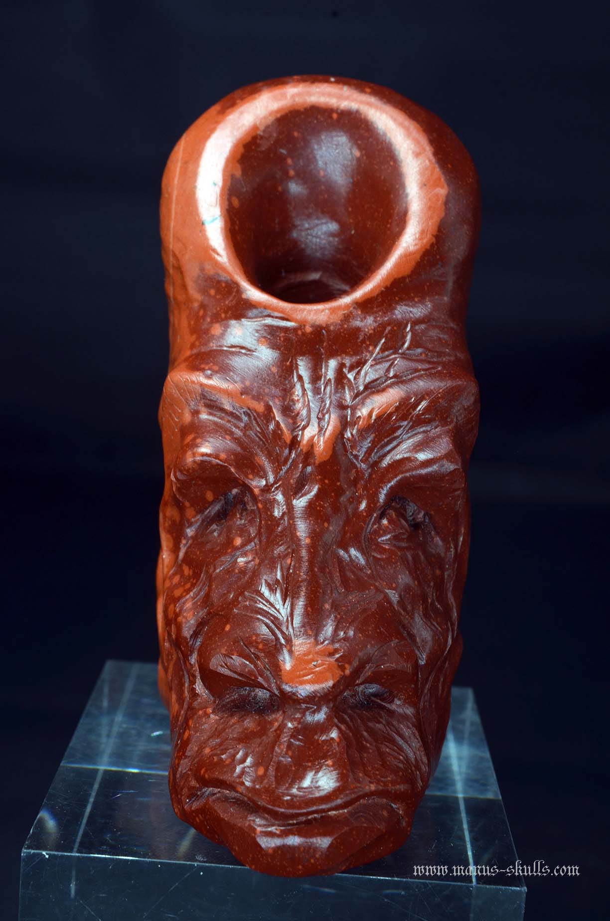 Manus skulls unique Crystal Carvings handmade skulls dragons pendants preseli bluestone tribals spiritual meaning wand Unicorn .. Catlinite Tribal Pipe Head Skull