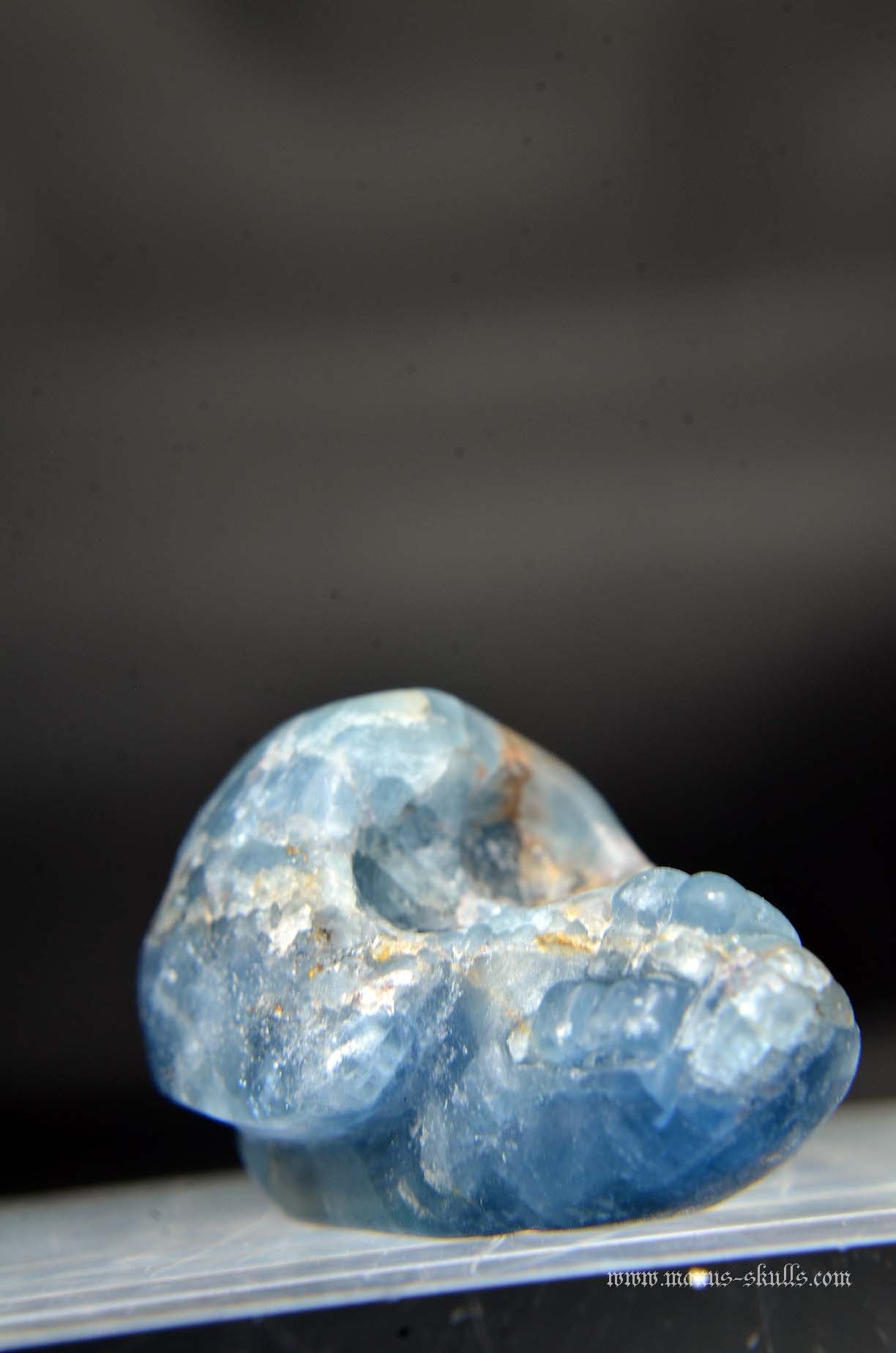 Manus skulls unique Crystal Carvings handmade skulls dragons pendants preseli bluestone tribals spiritual meaning wand Unicorn .. Blue Sapphire