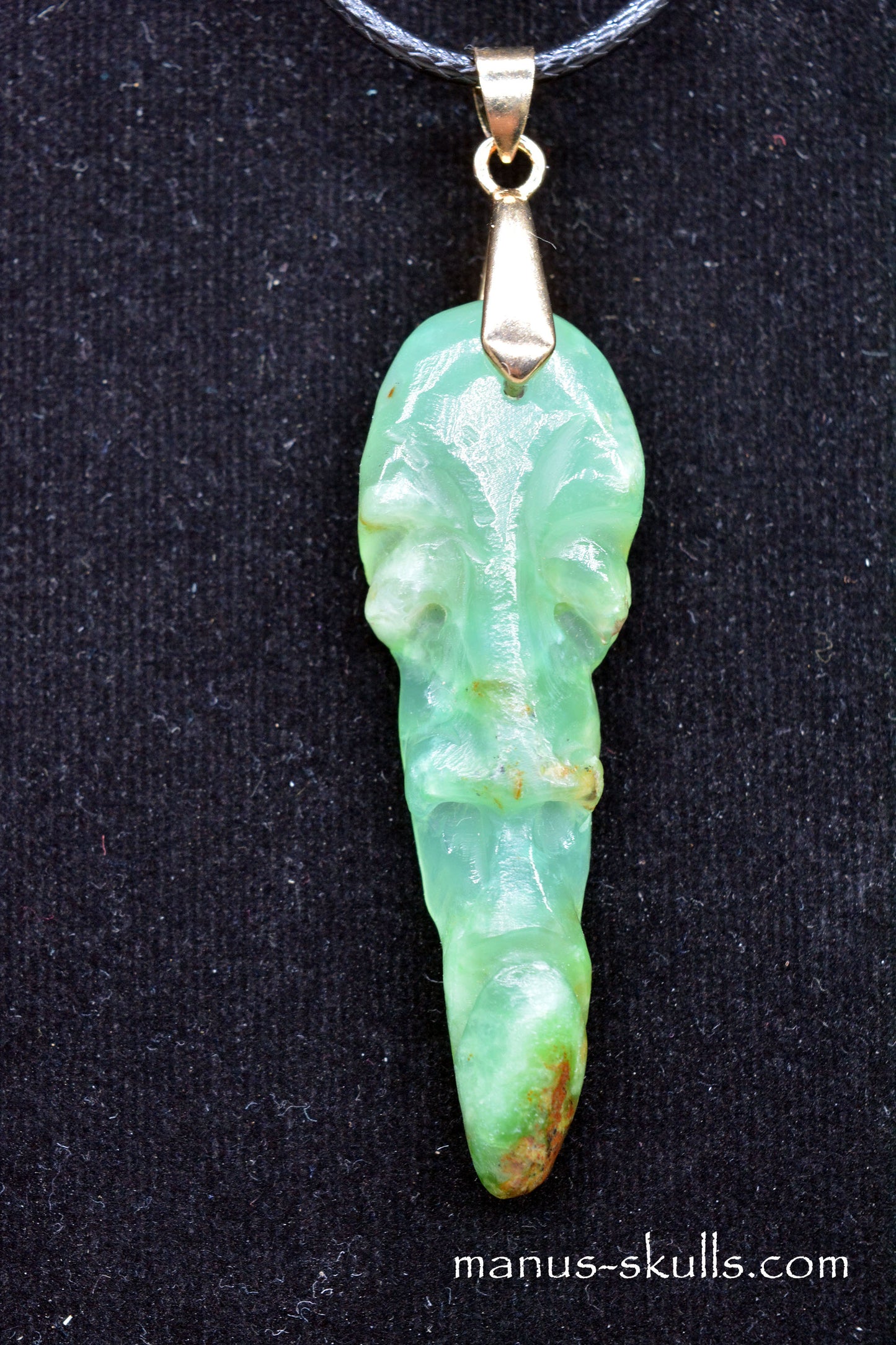 Chrysoprase Tribal Pendant