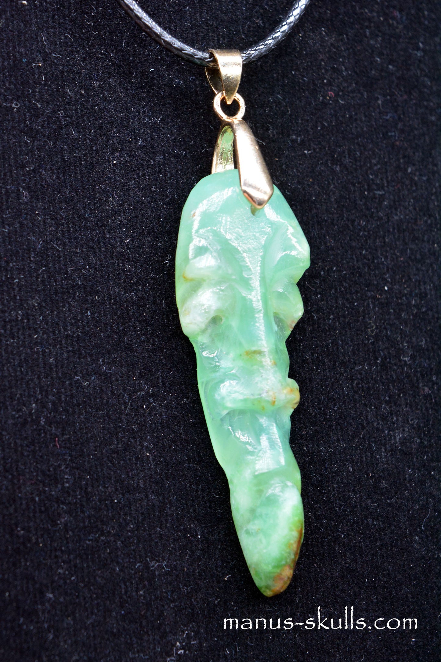 Chrysoprase Tribal Pendant