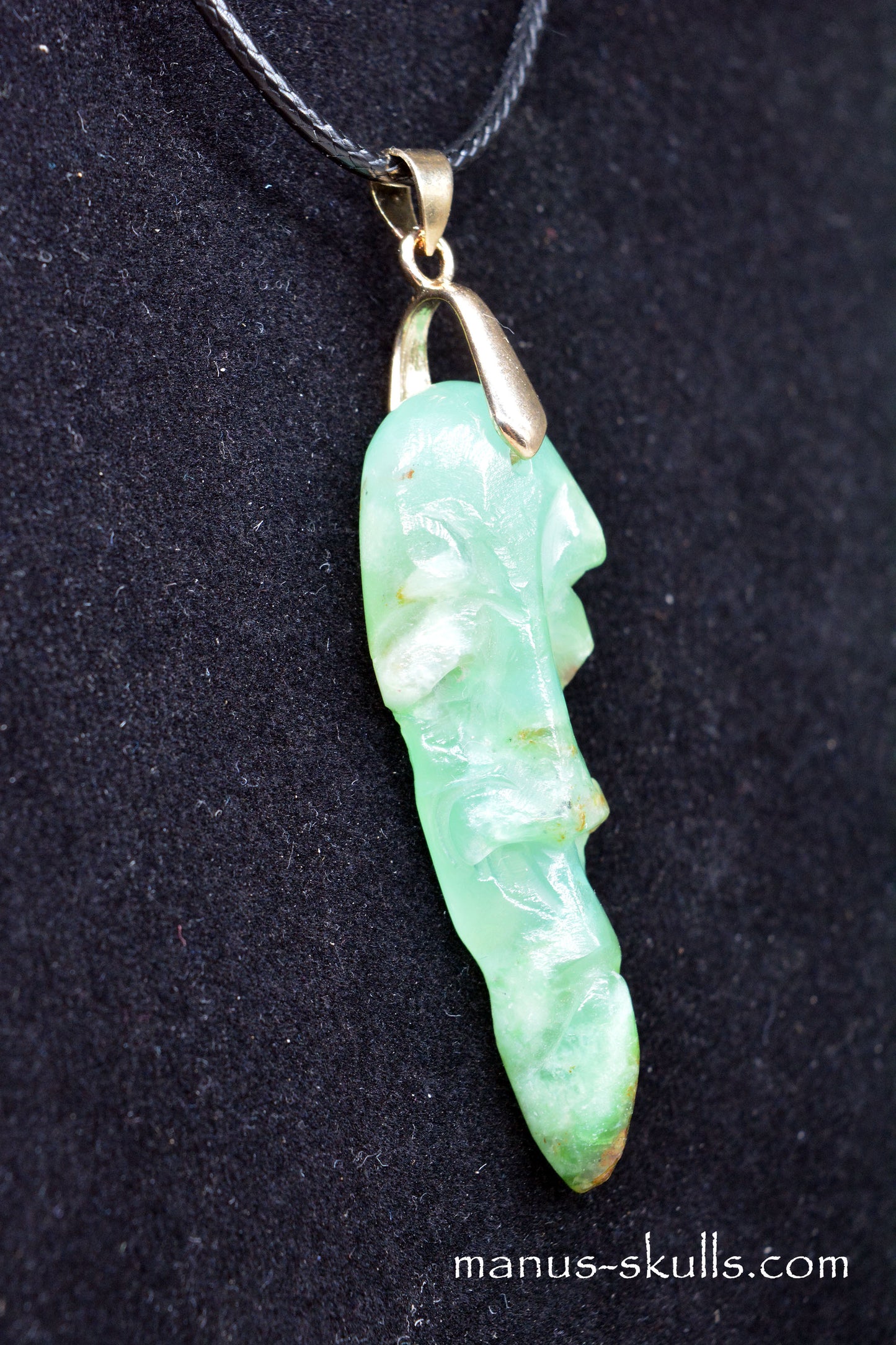 Chrysoprase Tribal Pendant