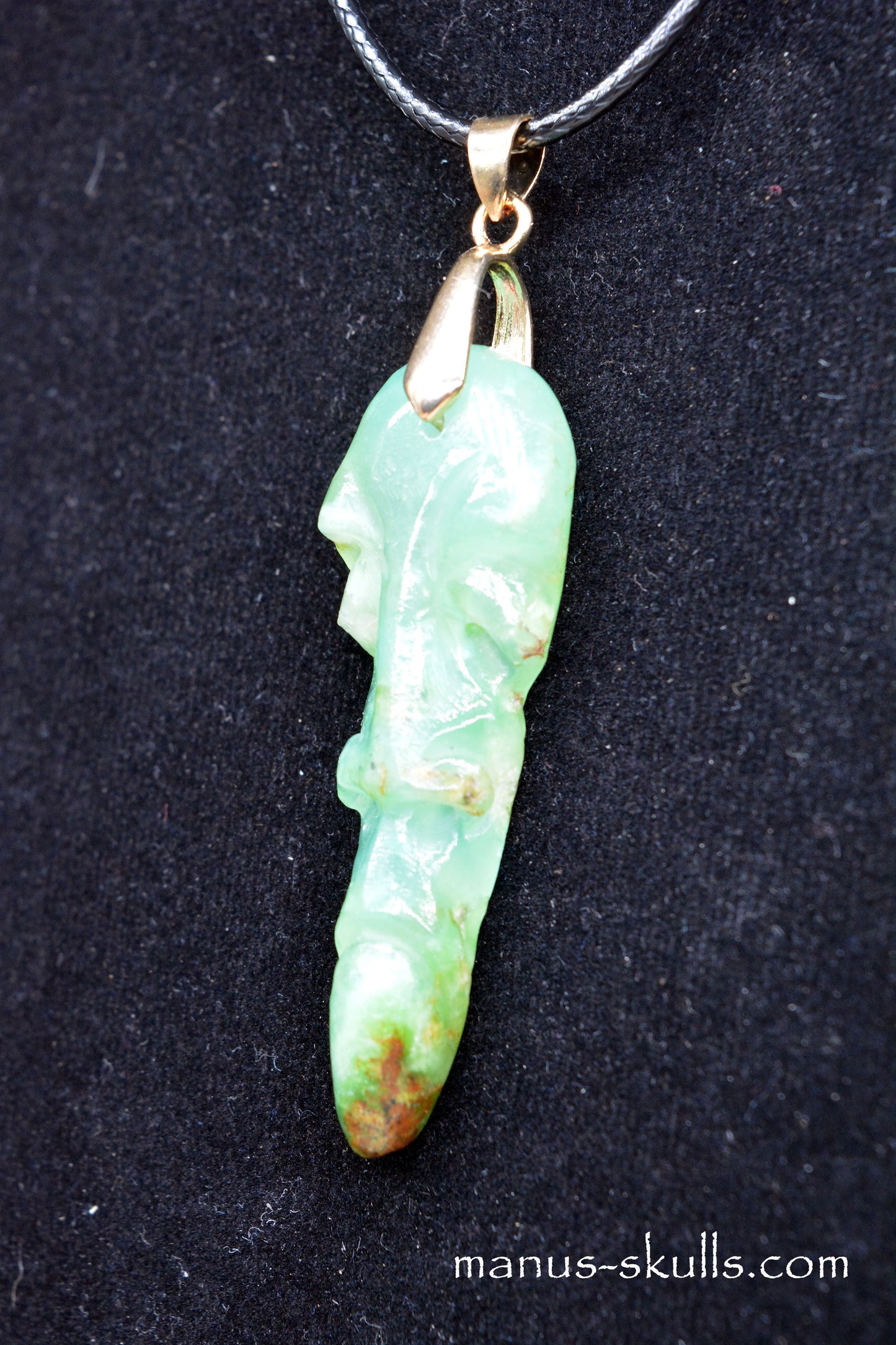 Chrysoprase Tribal Pendant