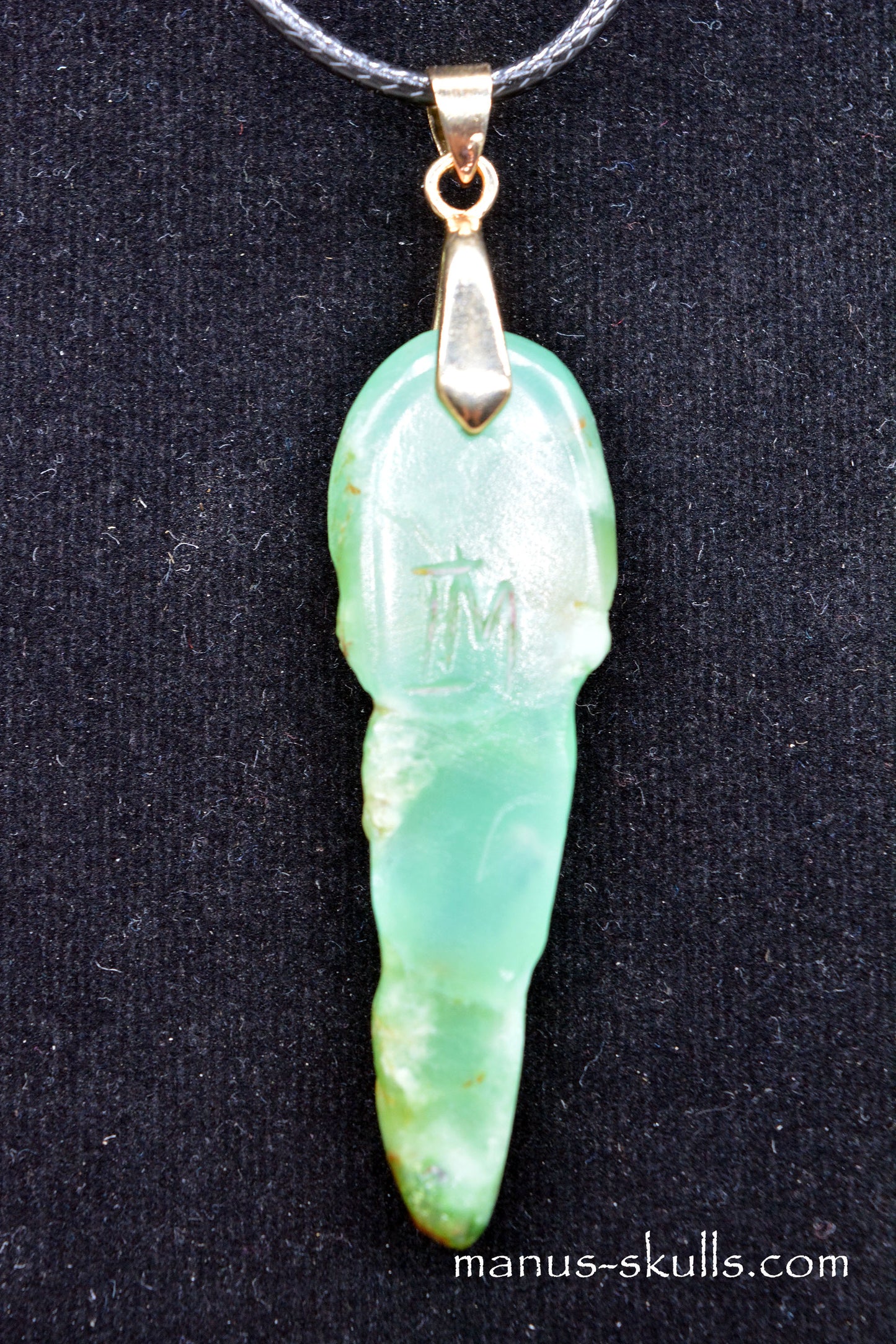 Chrysoprase Tribal Pendant