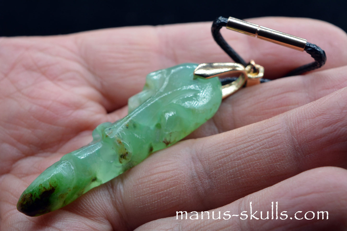 Chrysoprase Tribal Pendant