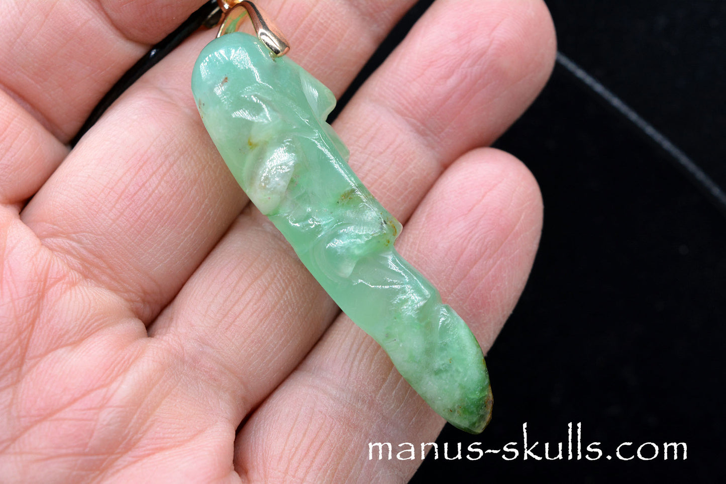 Chrysoprase Tribal Pendant