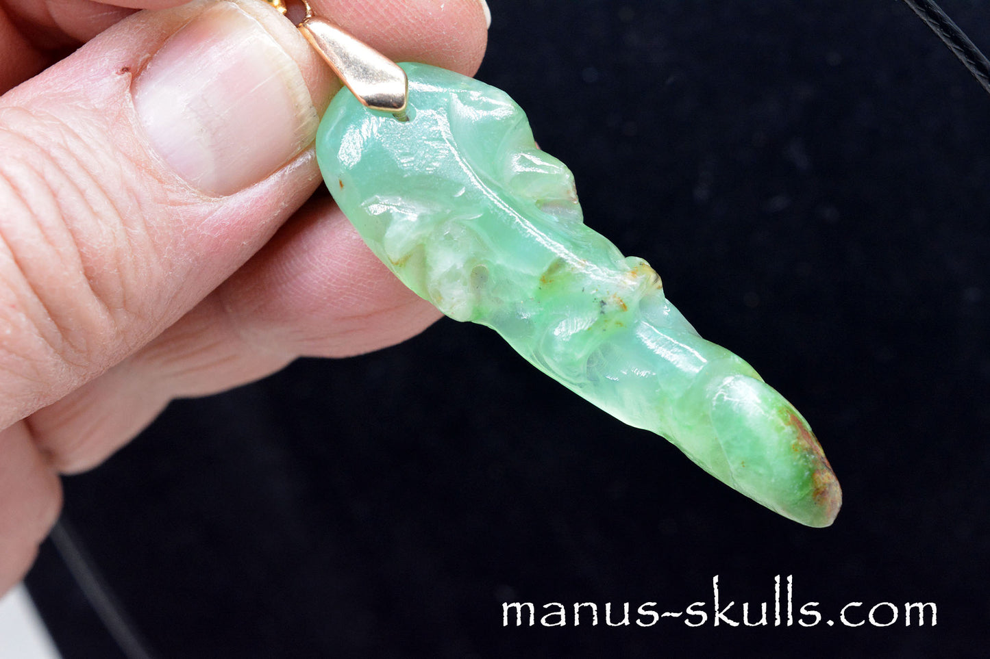 Chrysoprase Tribal Pendant