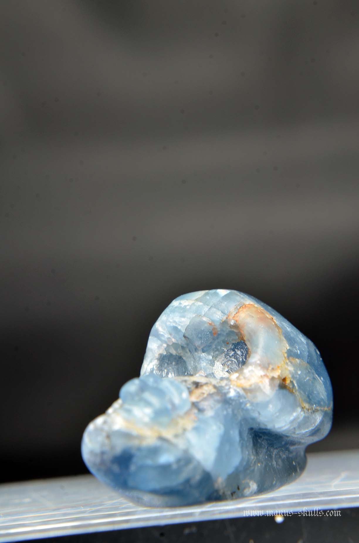 Manus skulls unique Crystal Carvings handmade skulls dragons pendants preseli bluestone tribals spiritual meaning wand Unicorn .. Blue Sapphire