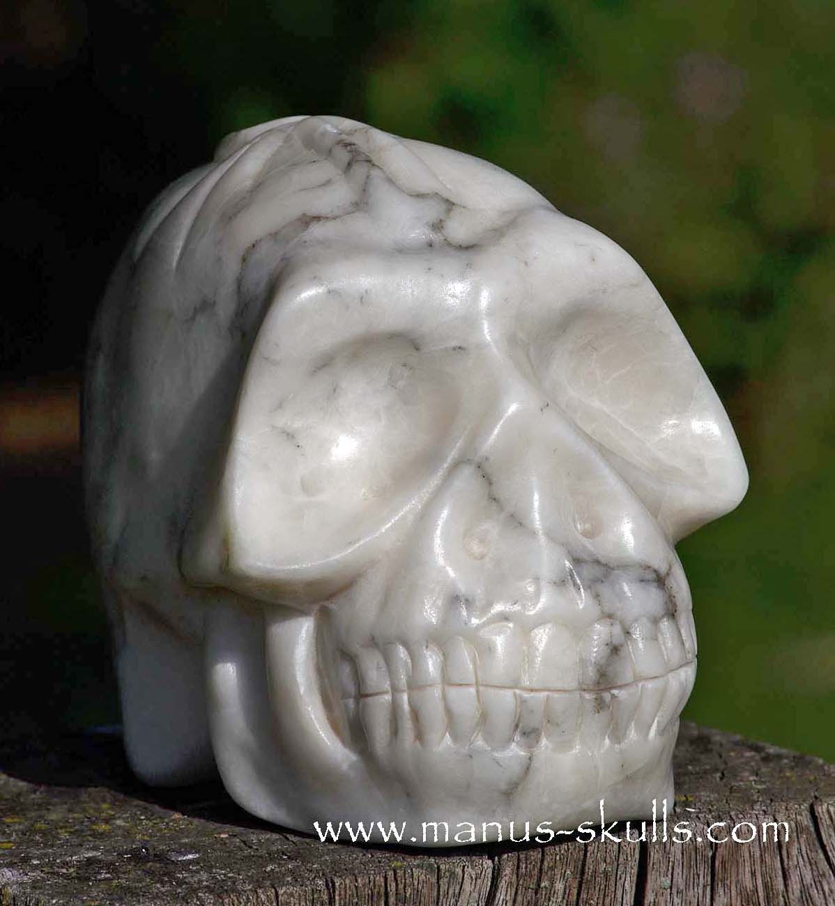 Manus skulls unique Crystal Carvings handmade skulls dragons pendants preseli bluestone tribals spiritual meaning wand Unicorn .. alabaster