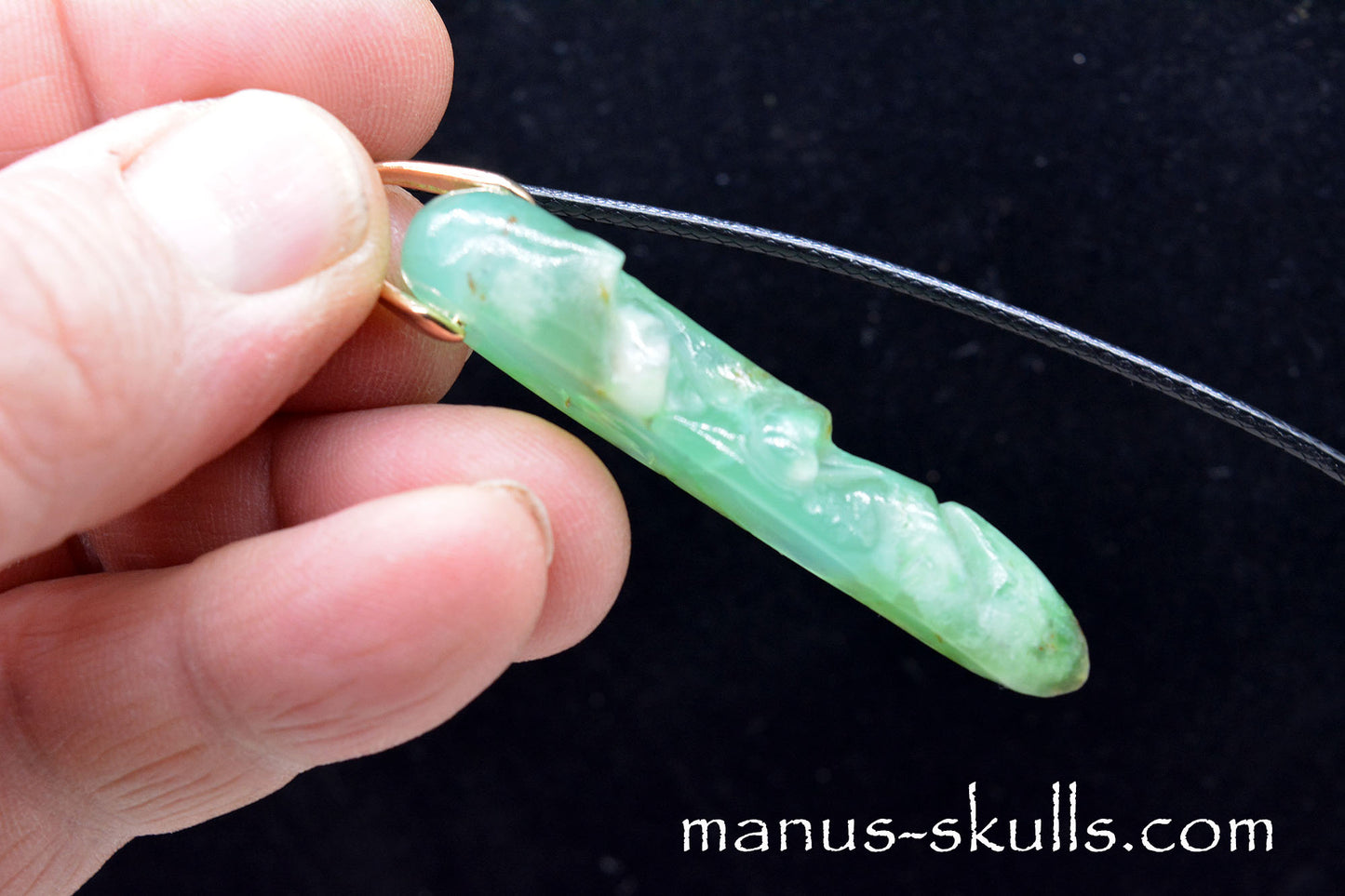 Chrysoprase Tribal Pendant