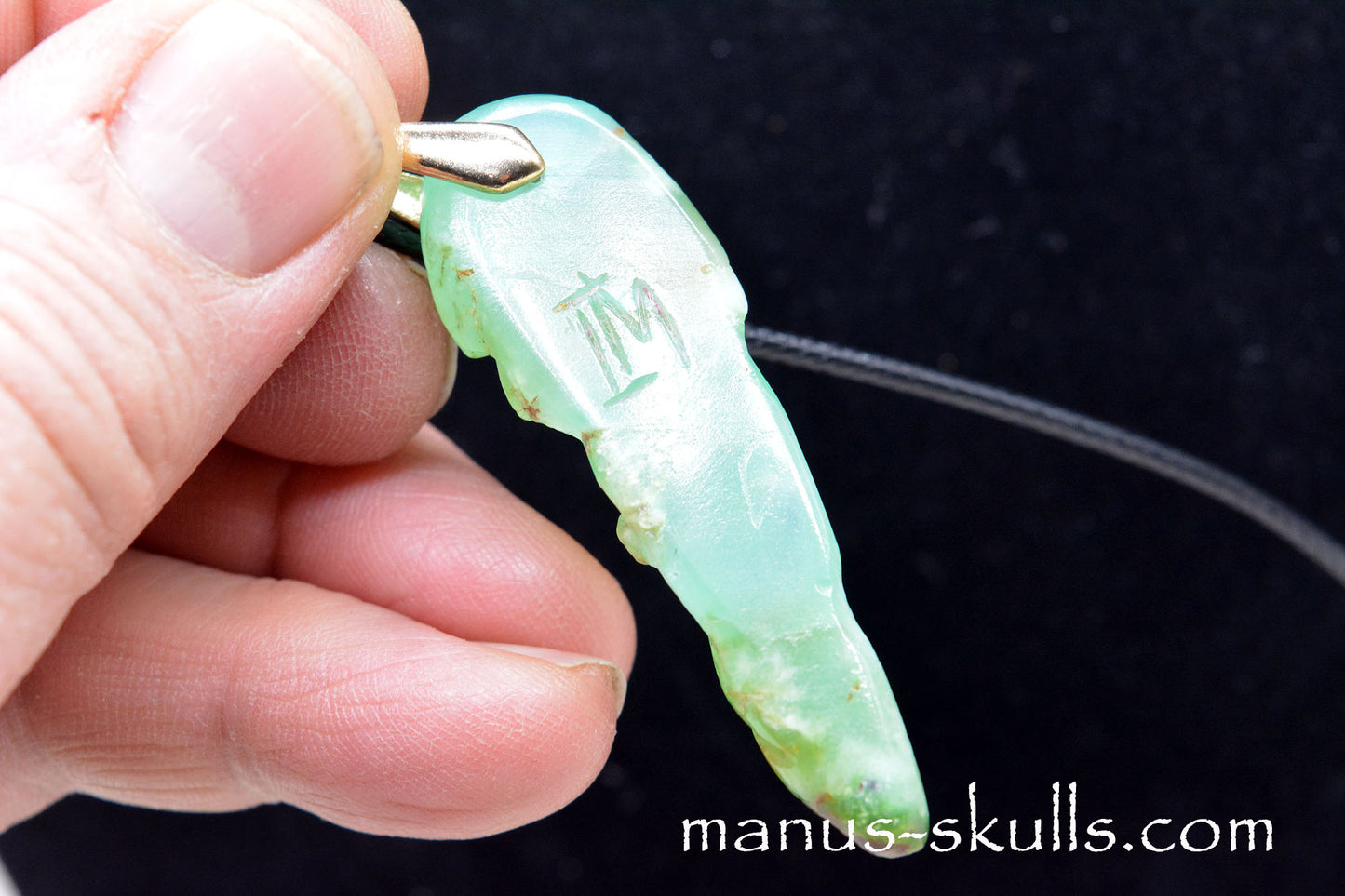 Chrysoprase Tribal Pendant