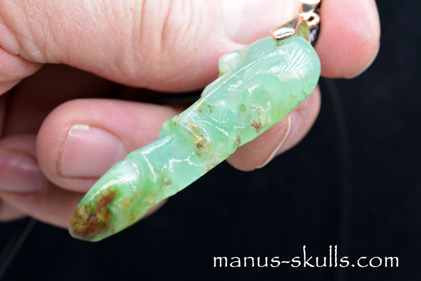 Chrysoprase Tribal Pendant