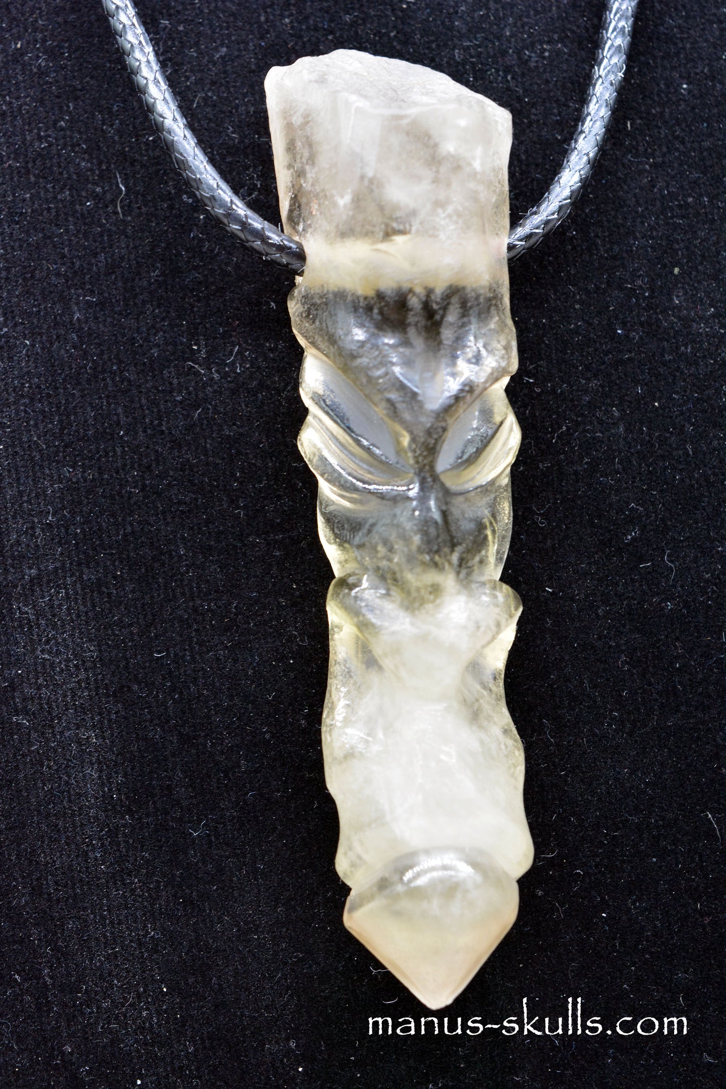 Large Citrine Tribal Pendant