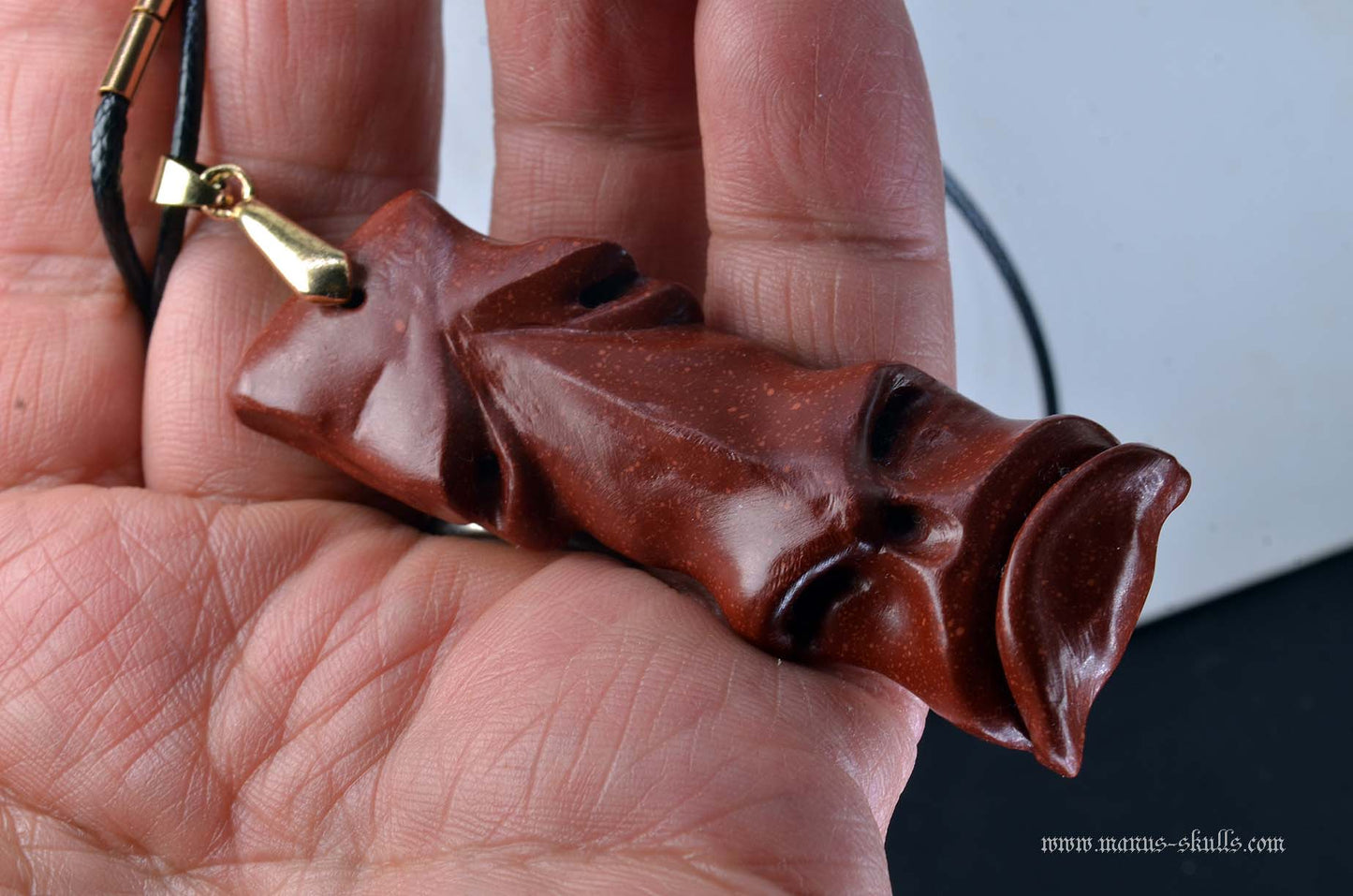 Catlinite (Pipestone) Tribal Pendant