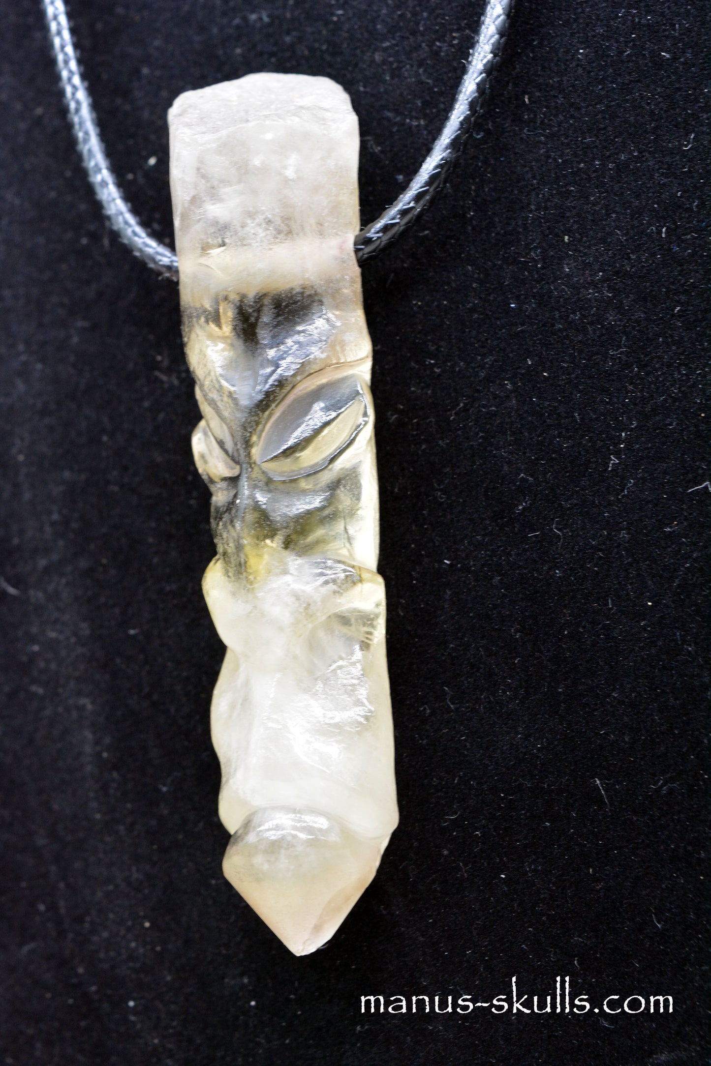 Large Citrine Tribal Pendant