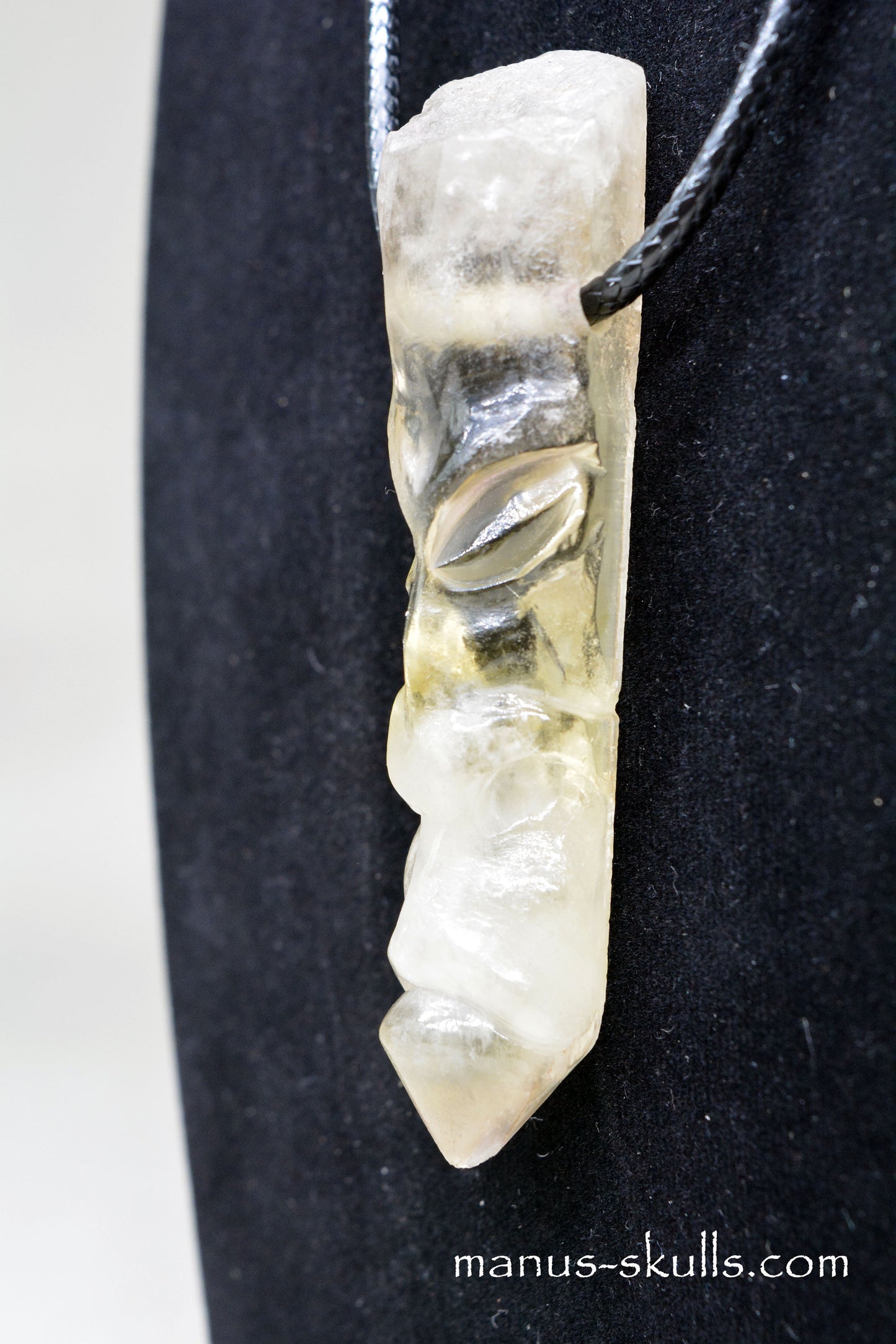 Large Citrine Tribal Pendant