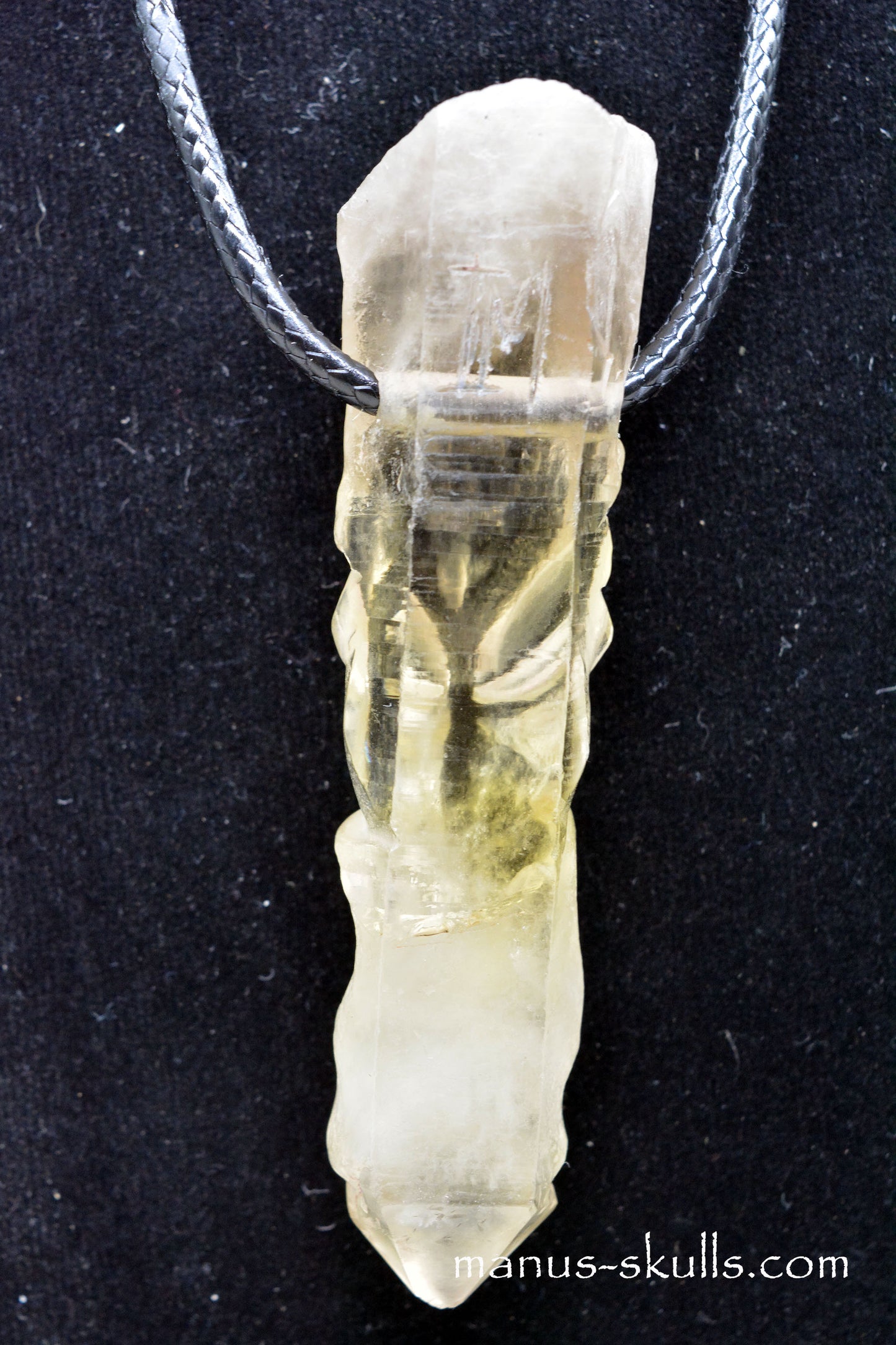 Large Citrine Tribal Pendant