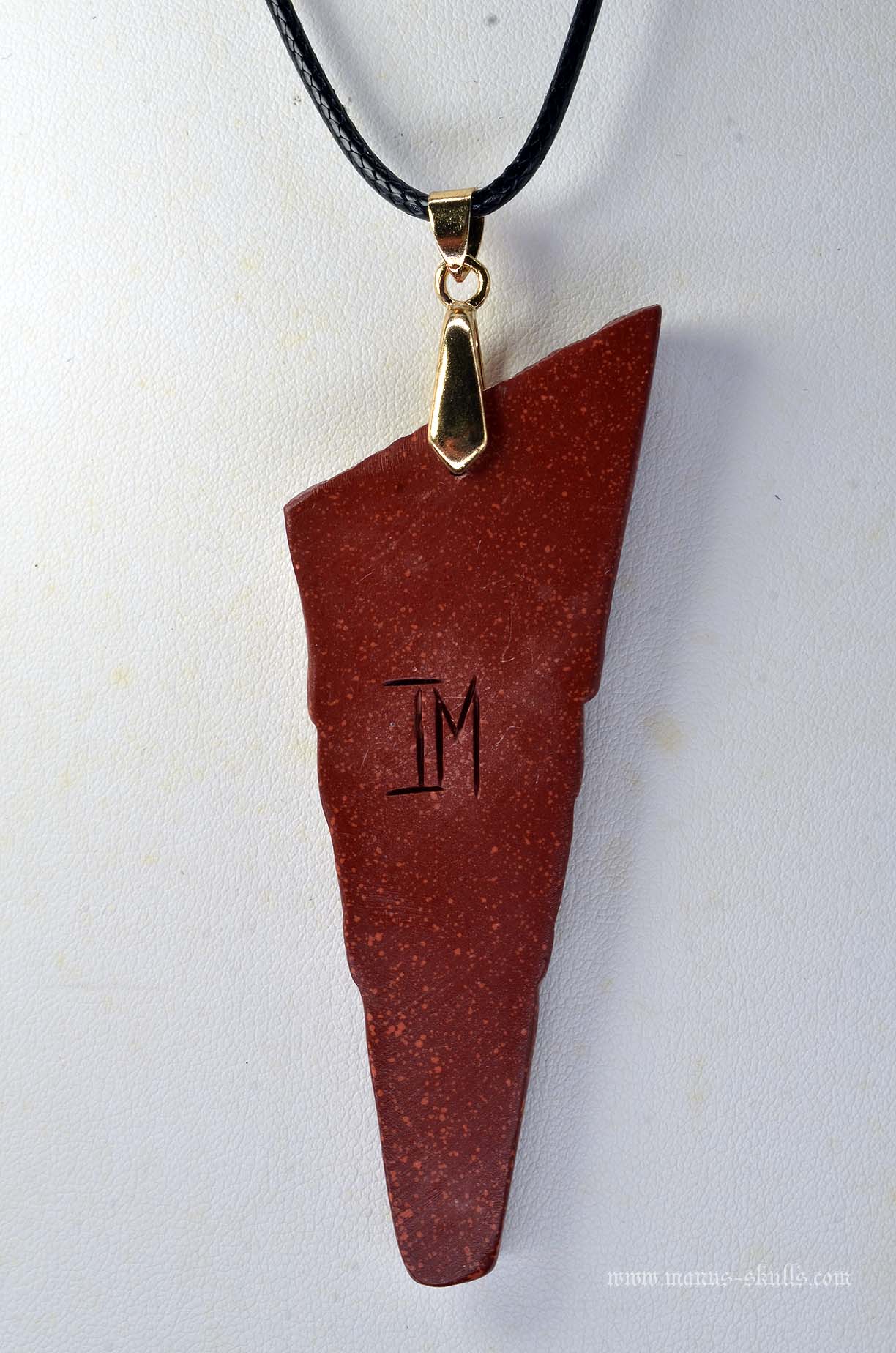 Catlinite (Pipestone) Tribal Pendant (#26)