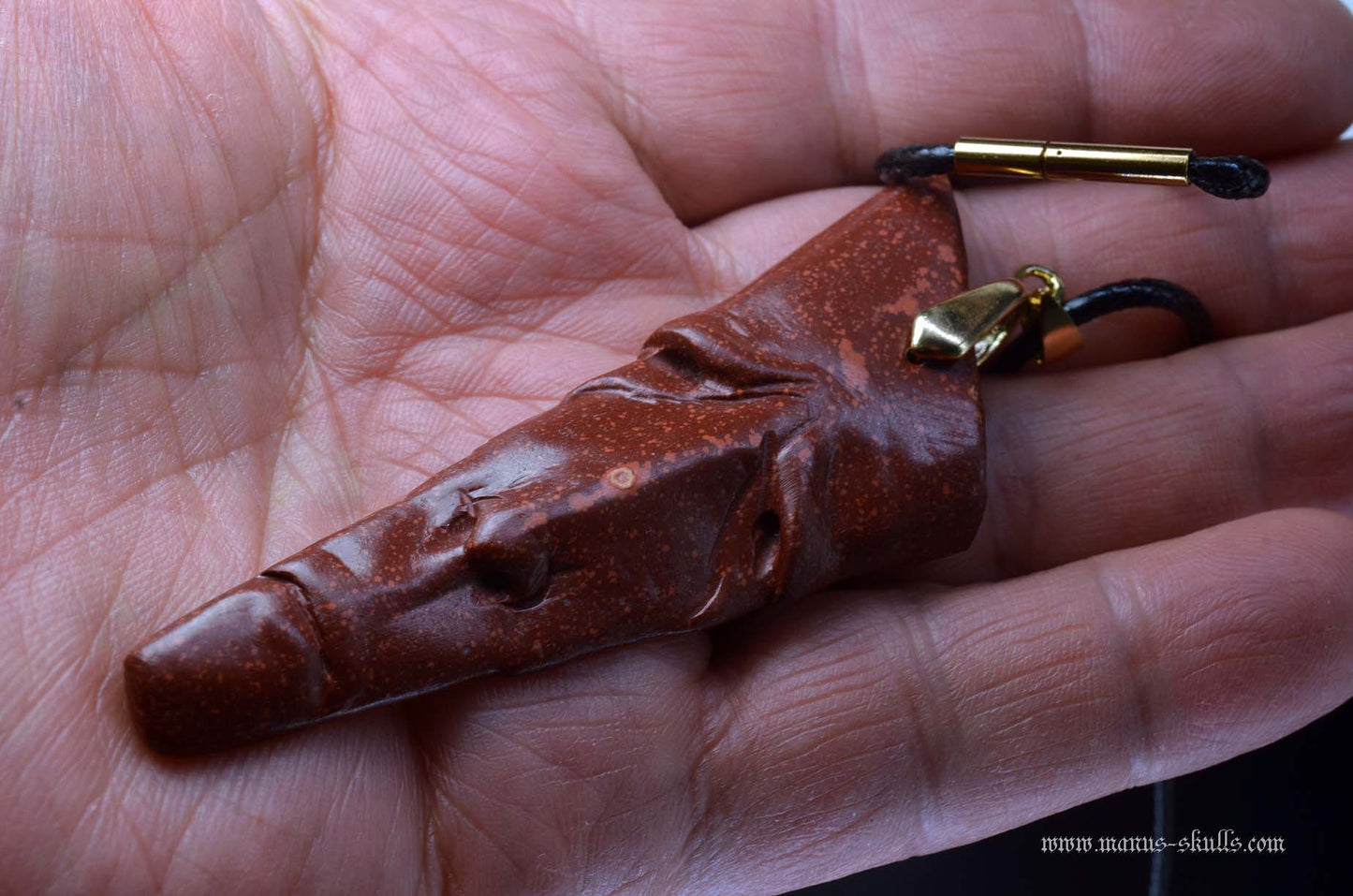 Catlinite (Pipestone) Tribal Pendant (#26)