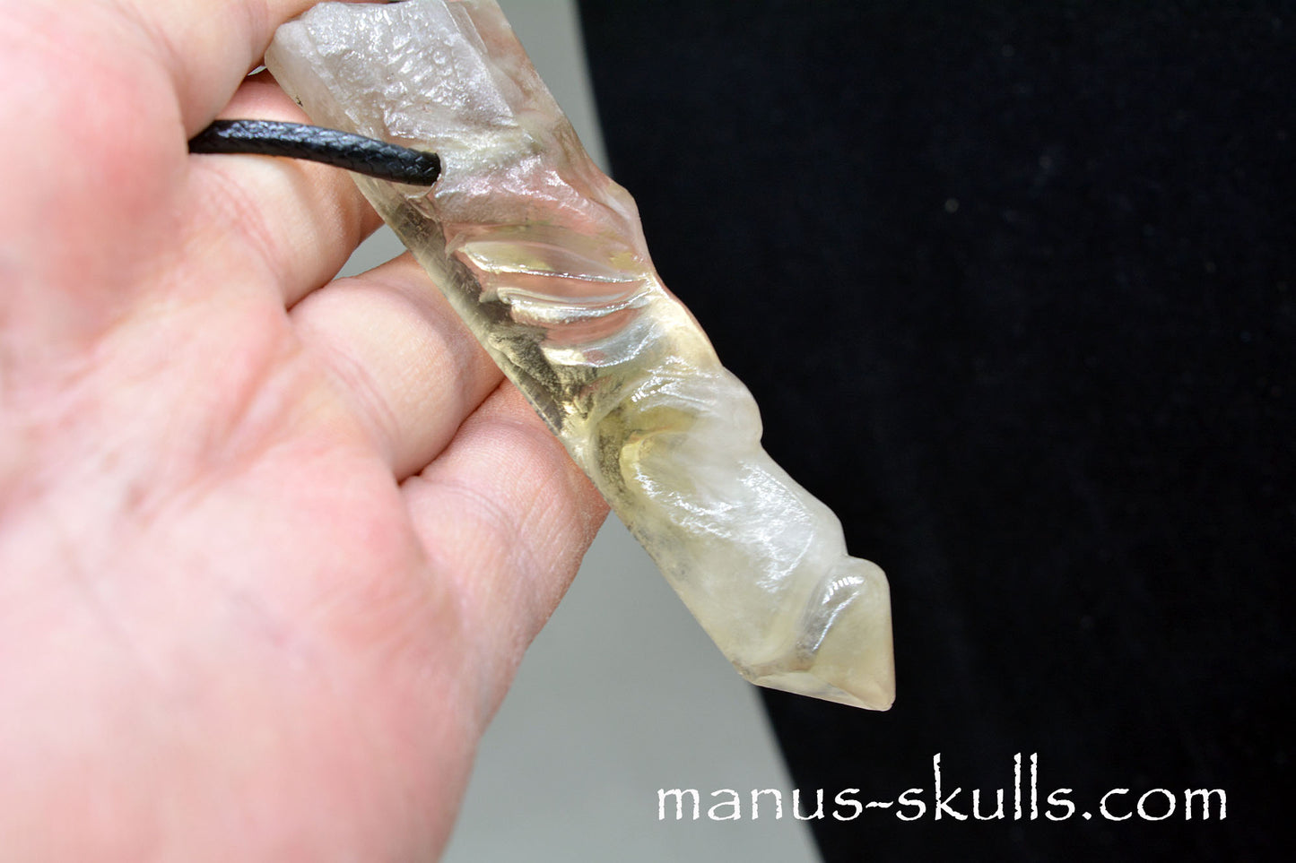 Large Citrine Tribal Pendant