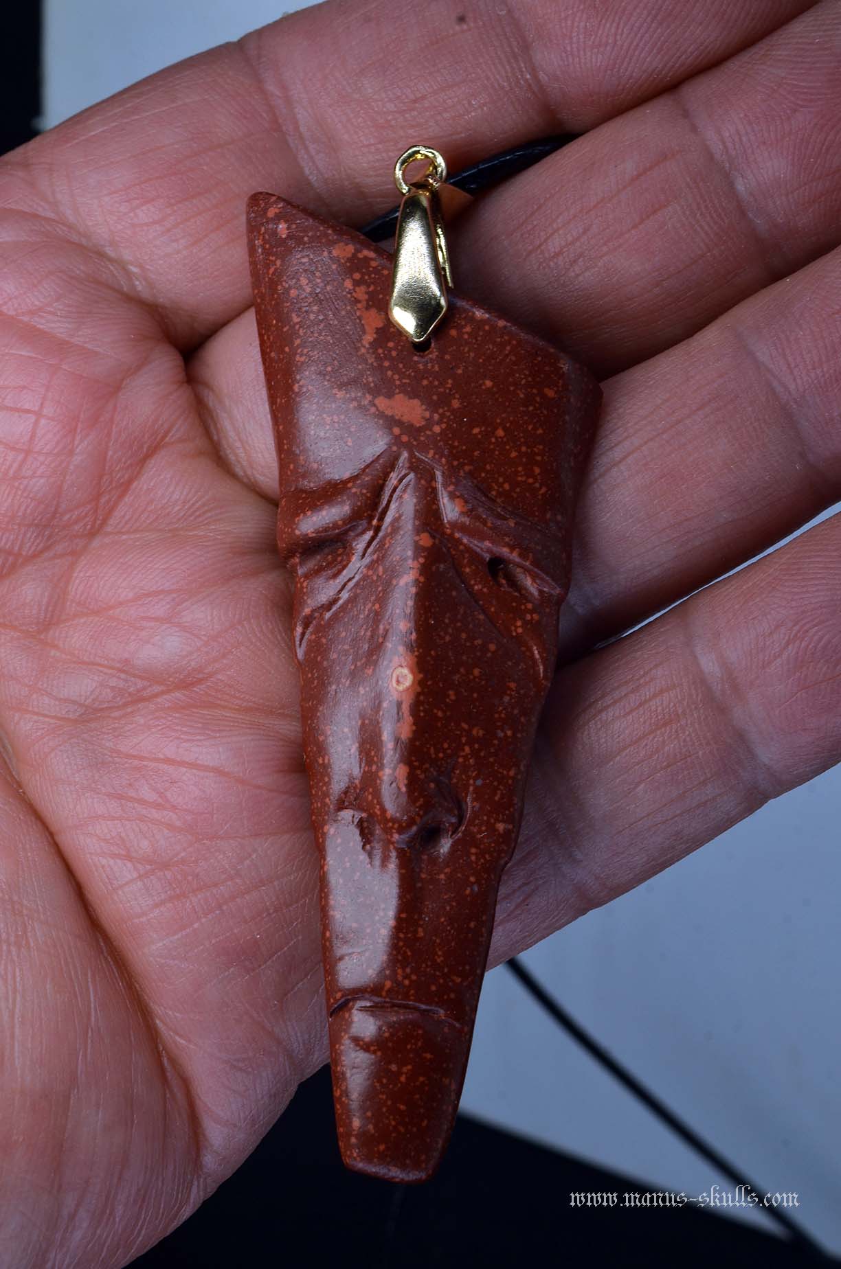 Catlinite (Pipestone) Tribal Pendant (#26)