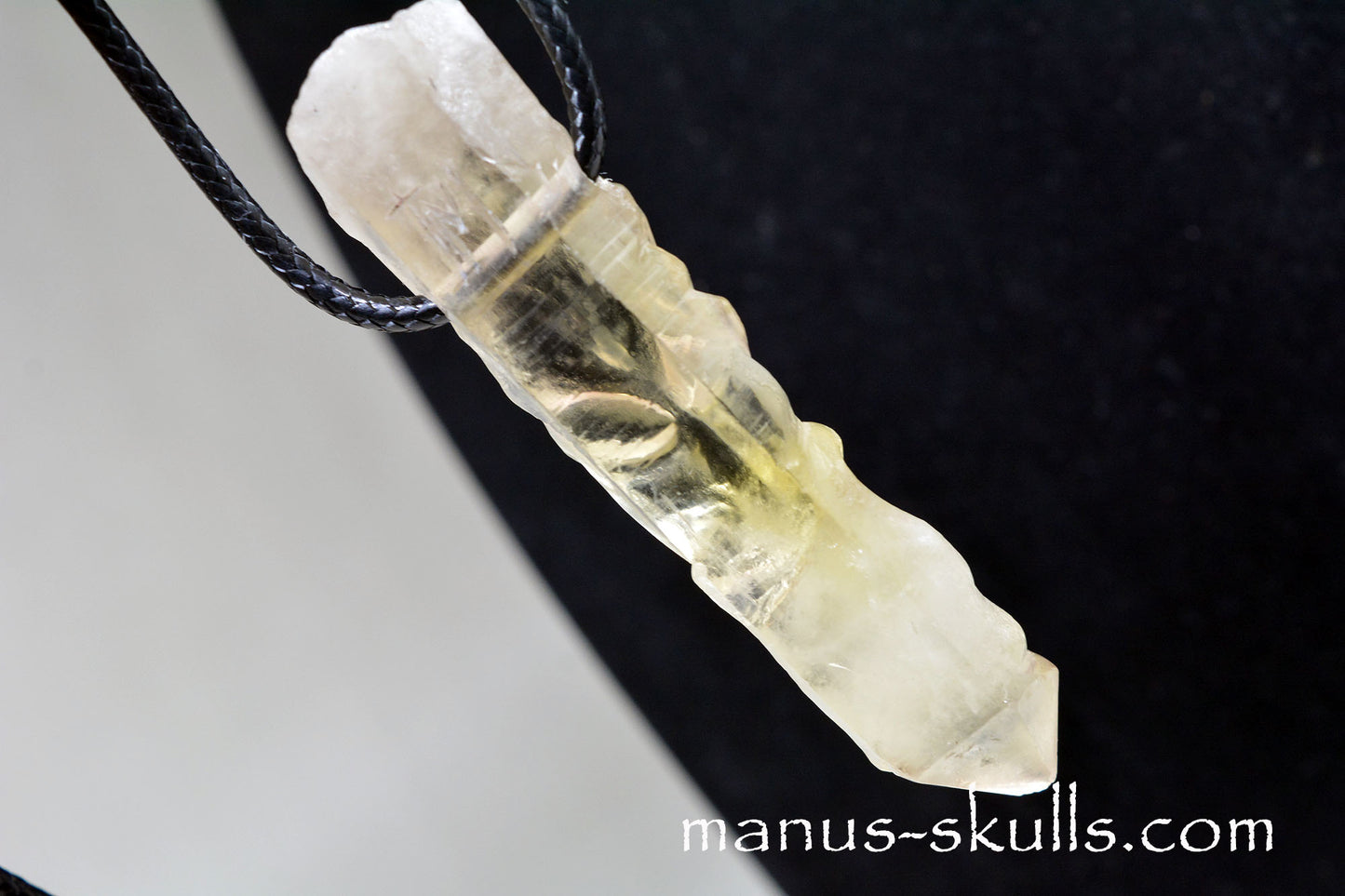 Large Citrine Tribal Pendant