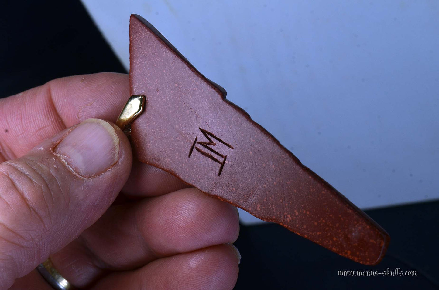 Catlinite (Pipestone) Tribal Pendant (#26)