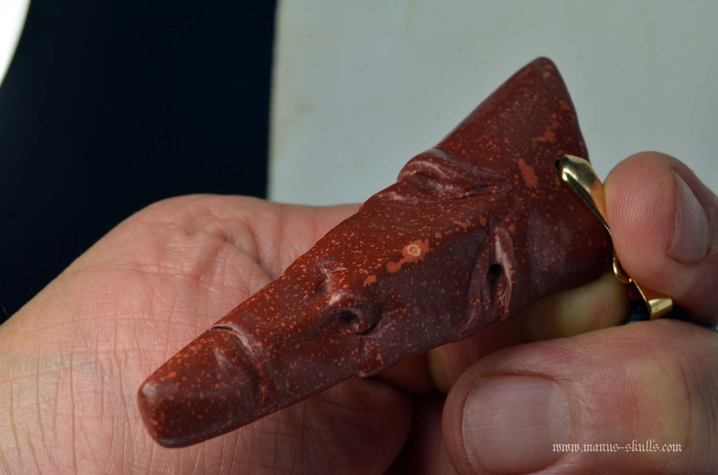 Catlinite (Pipestone) Tribal Pendant (#26)