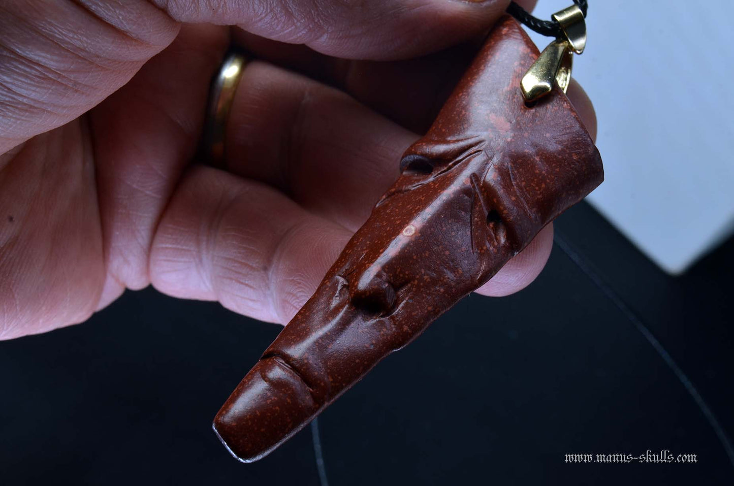 Catlinite (Pipestone) Tribal Pendant (#26)