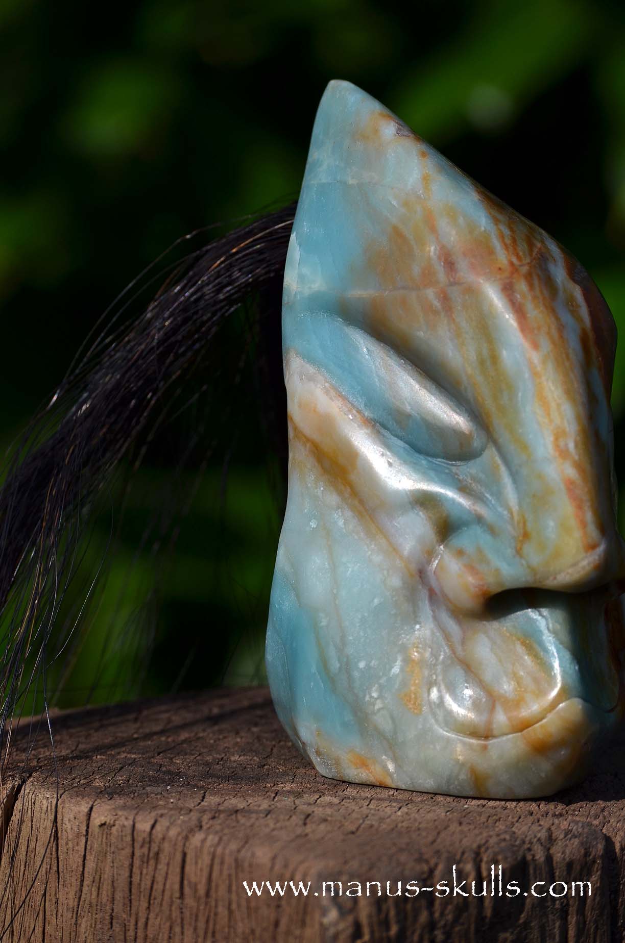 Chinese Amazonite Tribal Skull #69