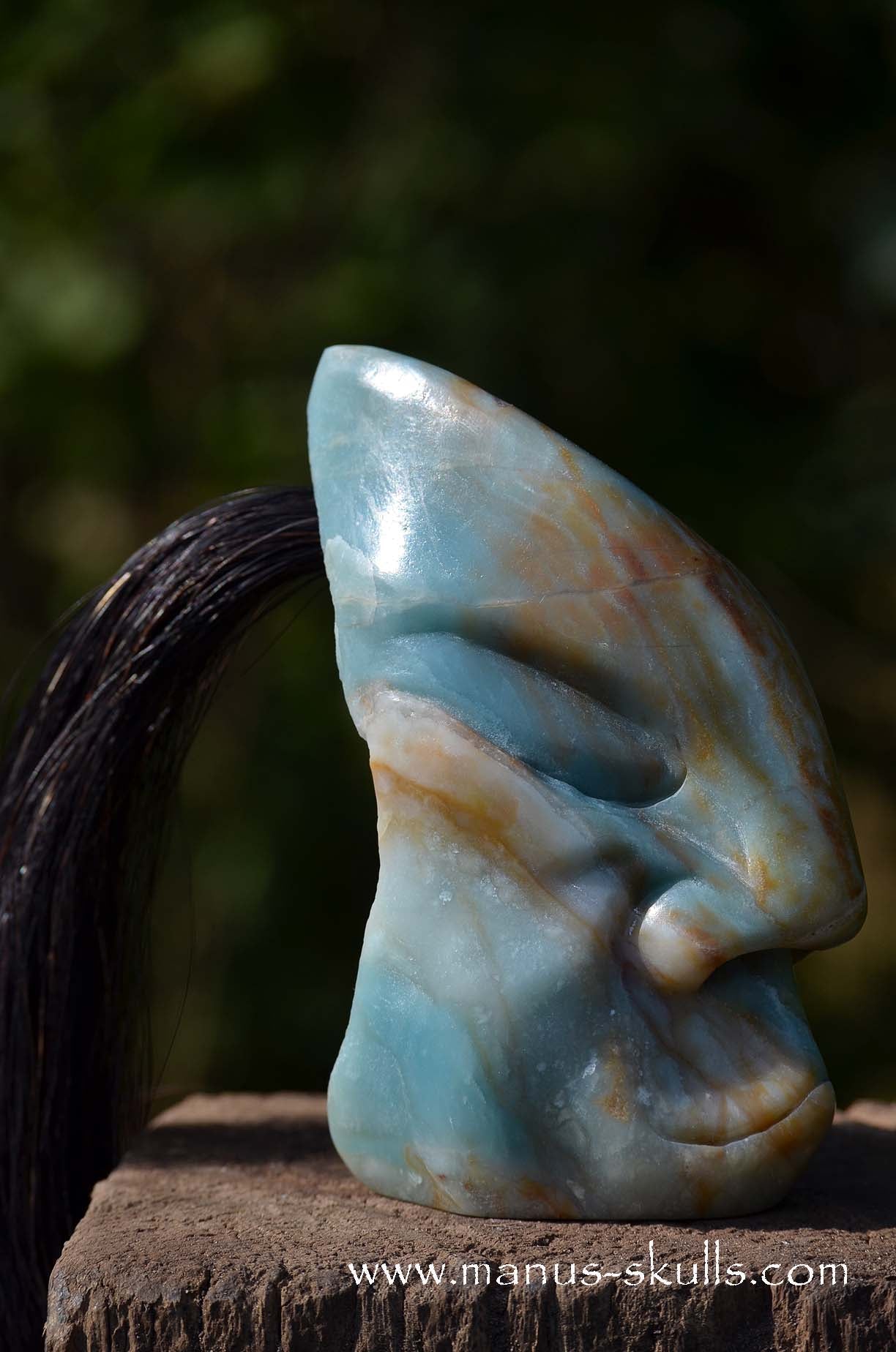 Chinese Amazonite Tribal Skull #69