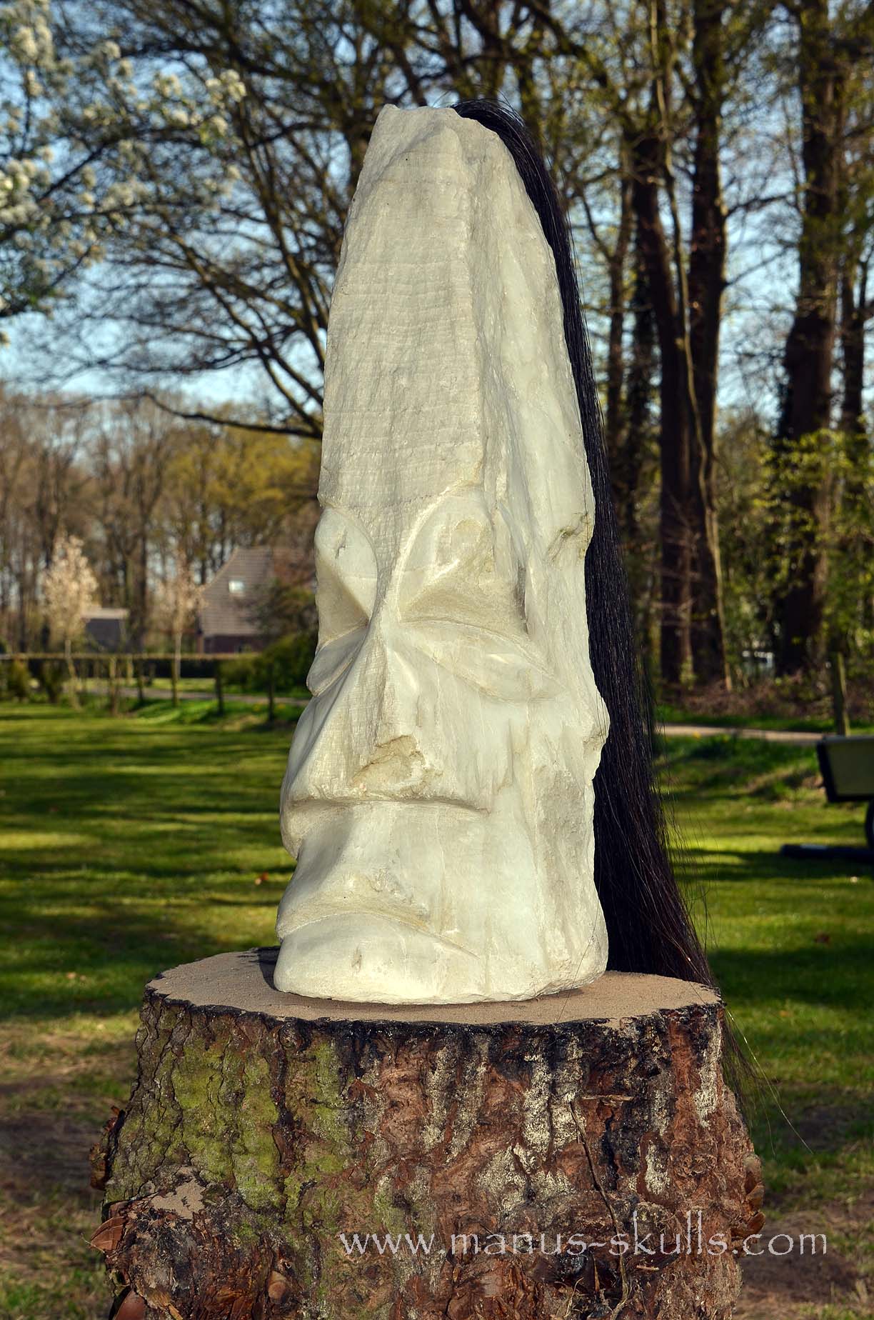 White Onyx Tribal Statue #002