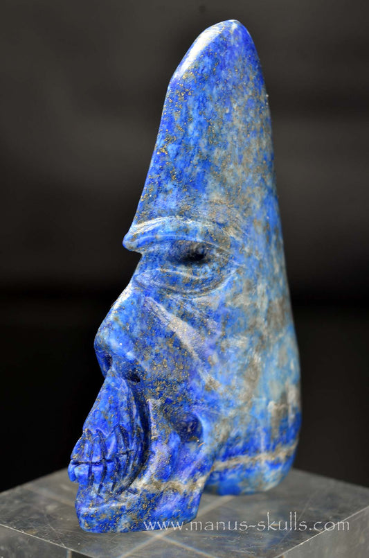 Manus skulls unique Crystal Carvings handmade skulls dragons pendants preseli bluestone tribals spiritual meaning wand Unicorn .. lapiz lazuli