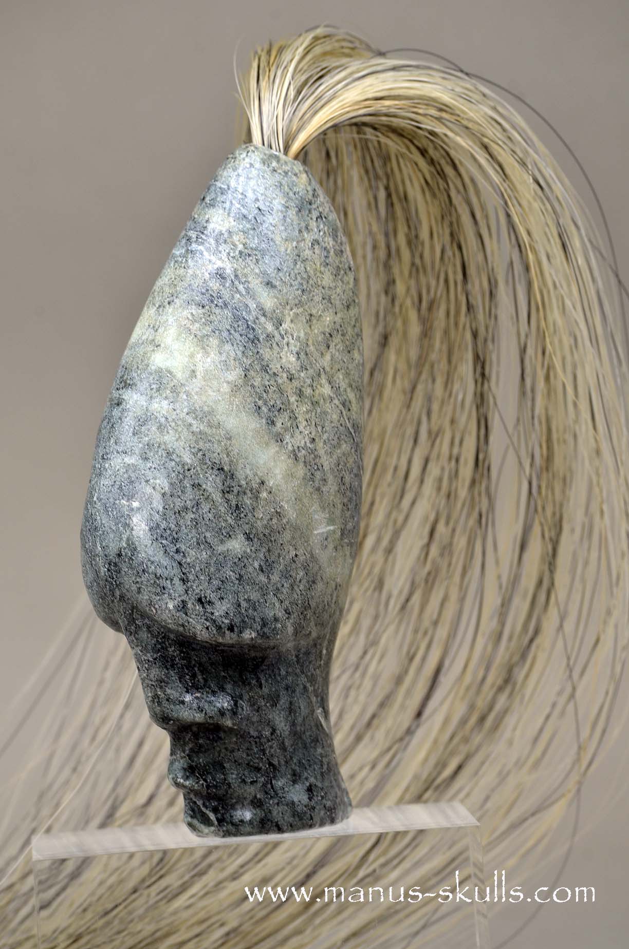 Steatite Tribal Skull #034