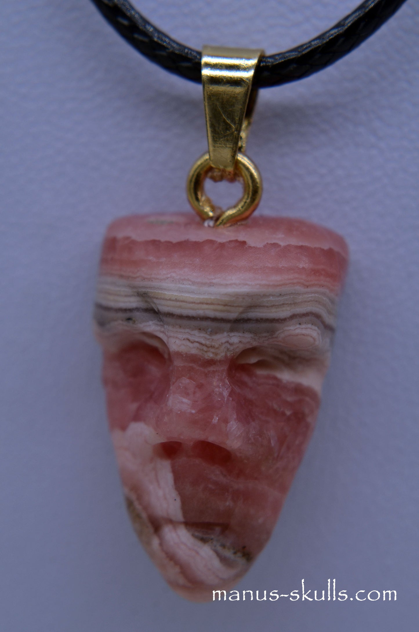 Rhodochrosite pendant