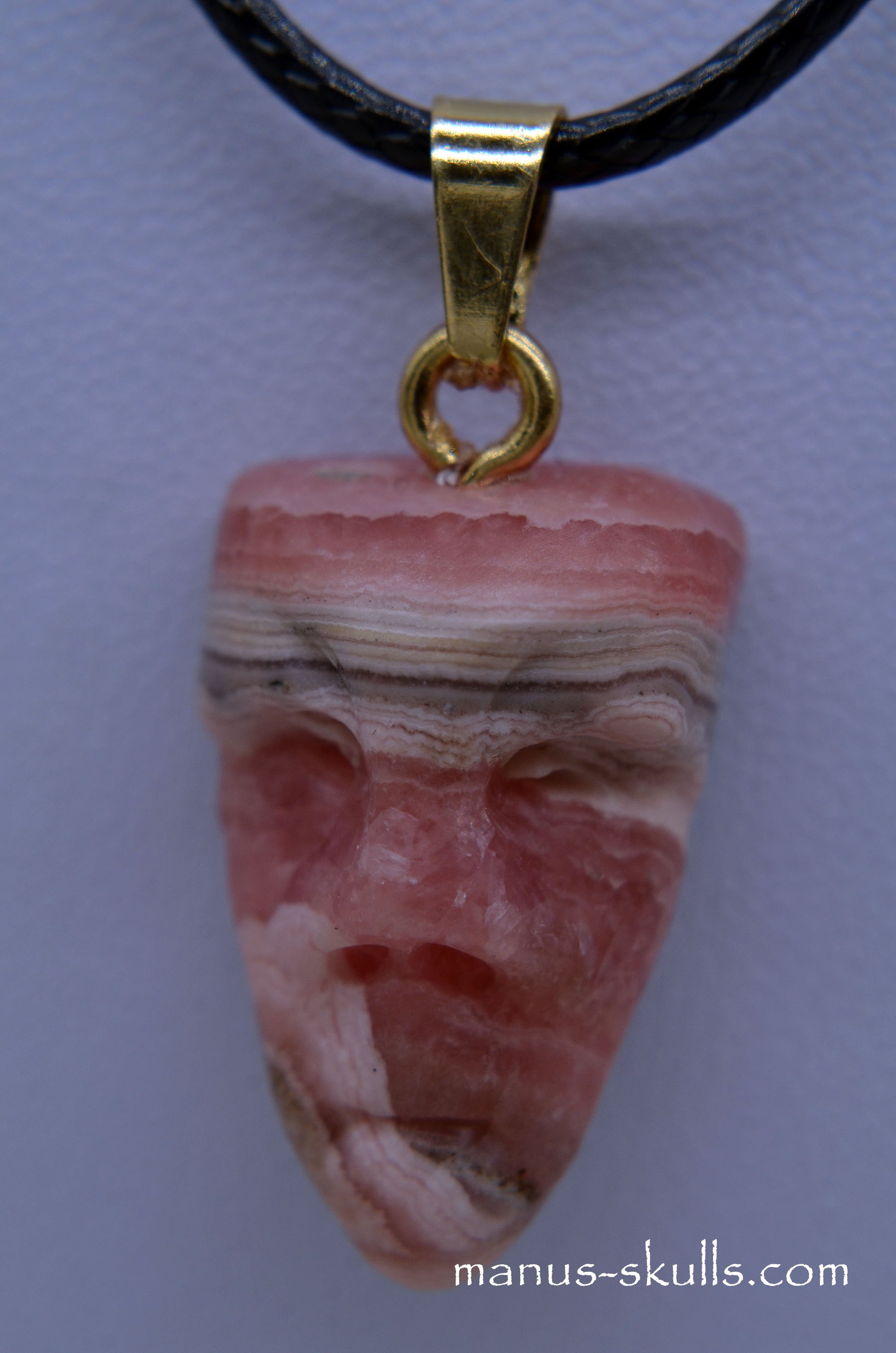 Rhodochrosite pendant