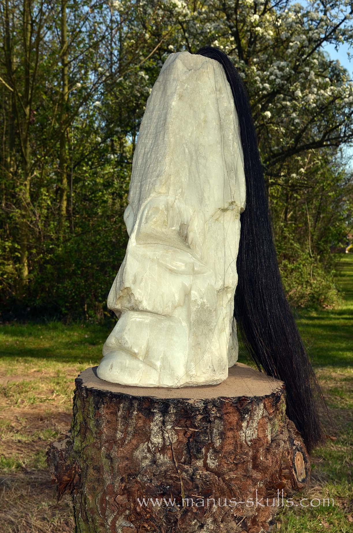 White Onyx Tribal Statue #002