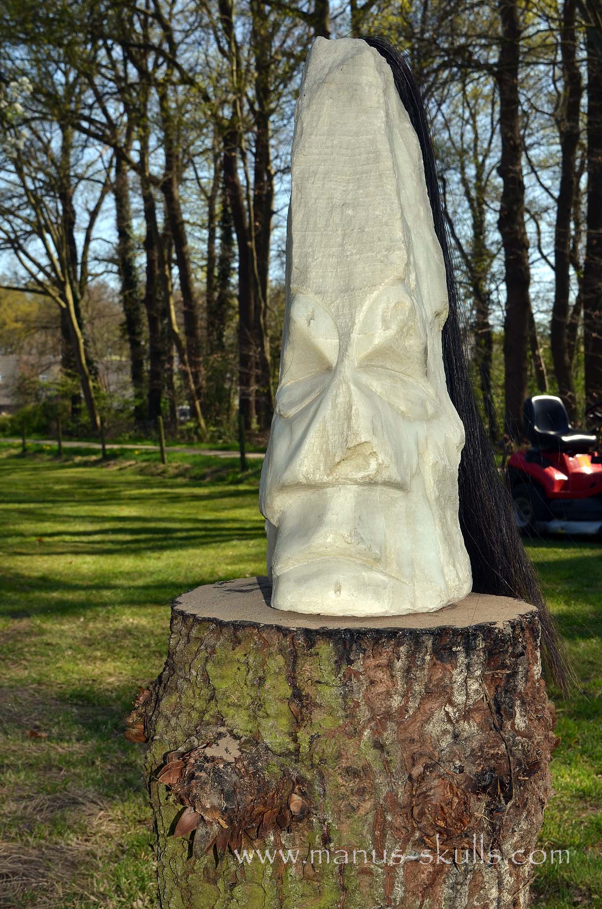 White Onyx Tribal Statue #002