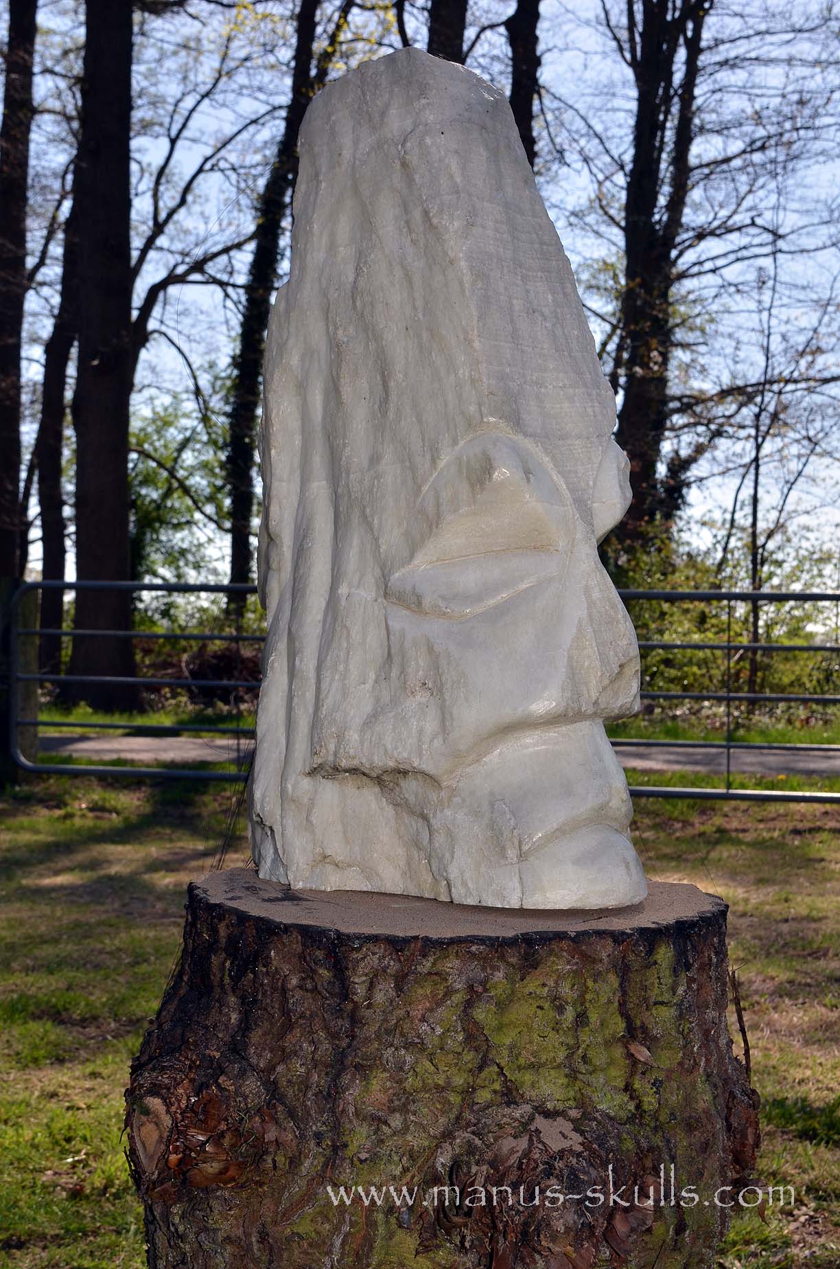 White Onyx Tribal Statue #002