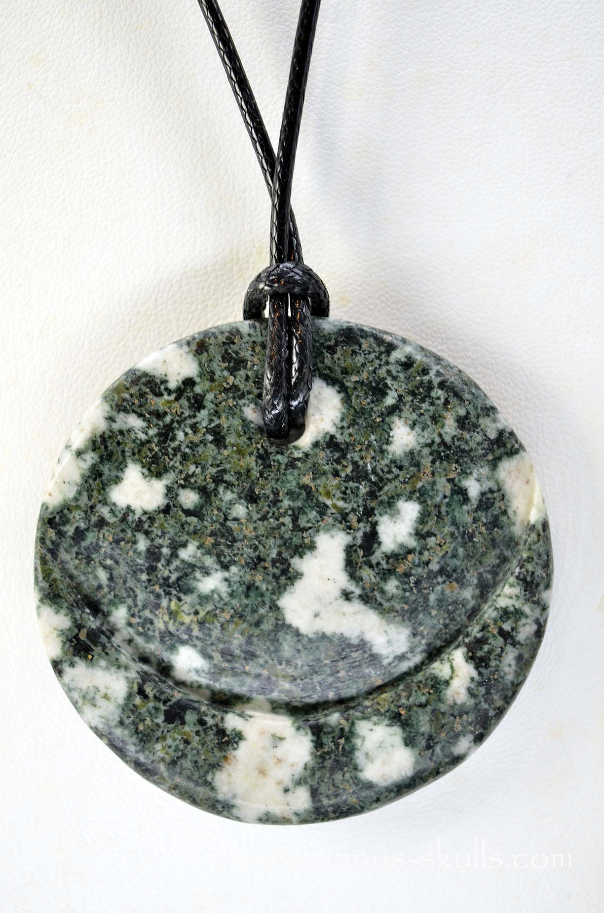 Large Preseli Bluestone Half ~ Moon Pendant