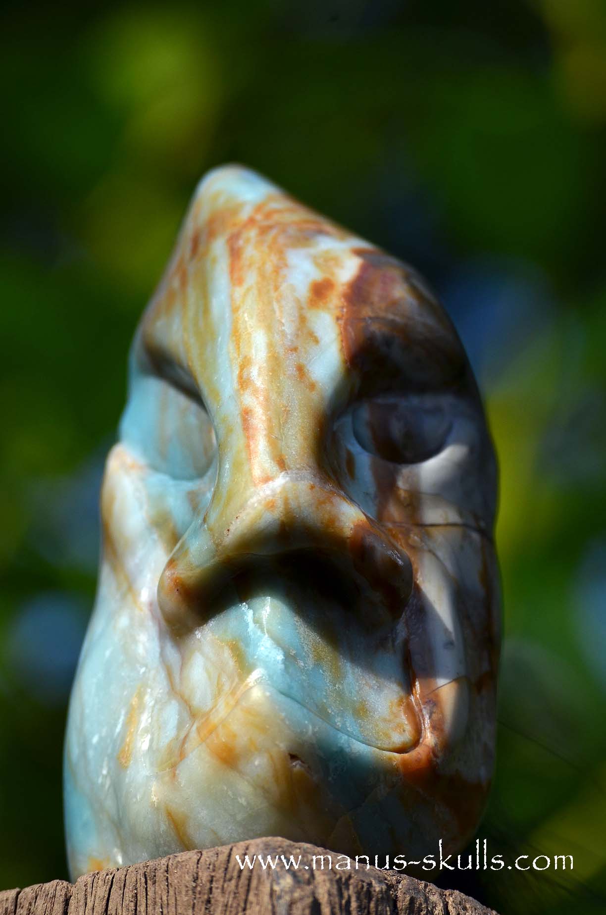 Chinese Amazonite Tribal Skull #69