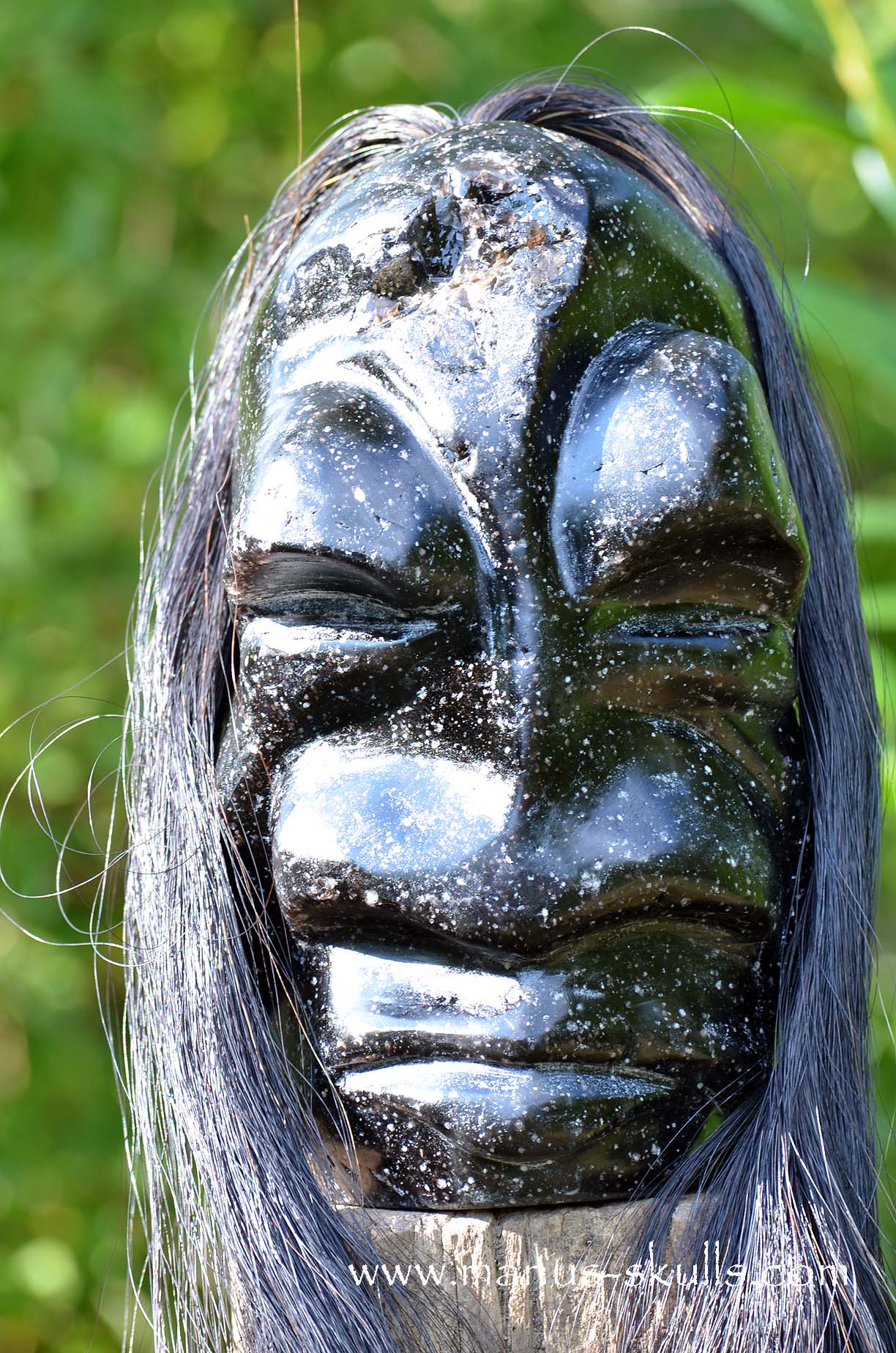 Manus skulls unique Crystal Carvings handmade skulls dragons pendants preseli bluestone tribals spiritual meaning wand Unicorn ..  spider web obsidian