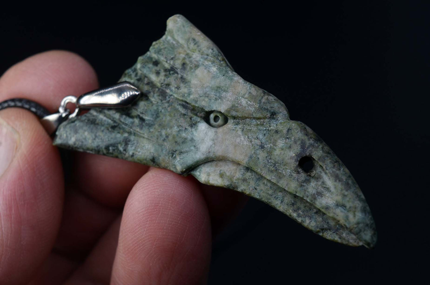 Preseli Bluestone Bird Skull pendant